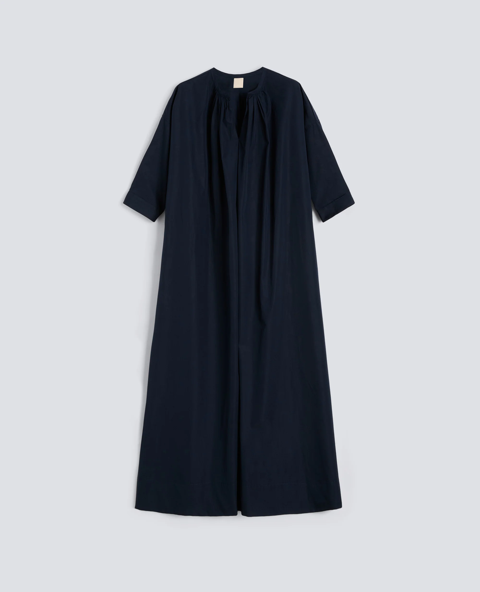 ABITO IN POPELINE COTONE TINTO PEZZA - AA CAPSULE COLLECTION - NAVY