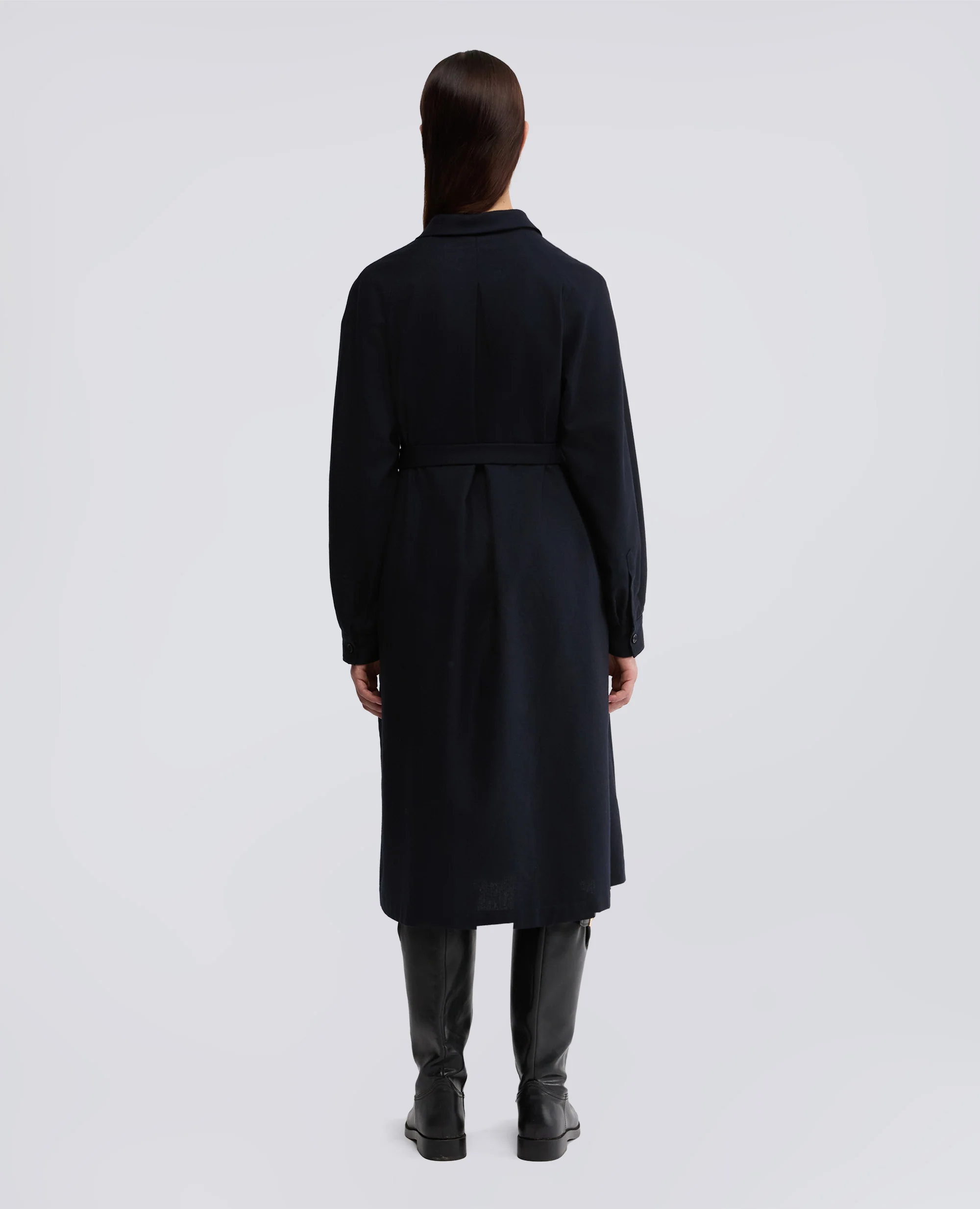 ABITO IN FLANELLA DI LANA CASHMERE - NAVY - Image 3