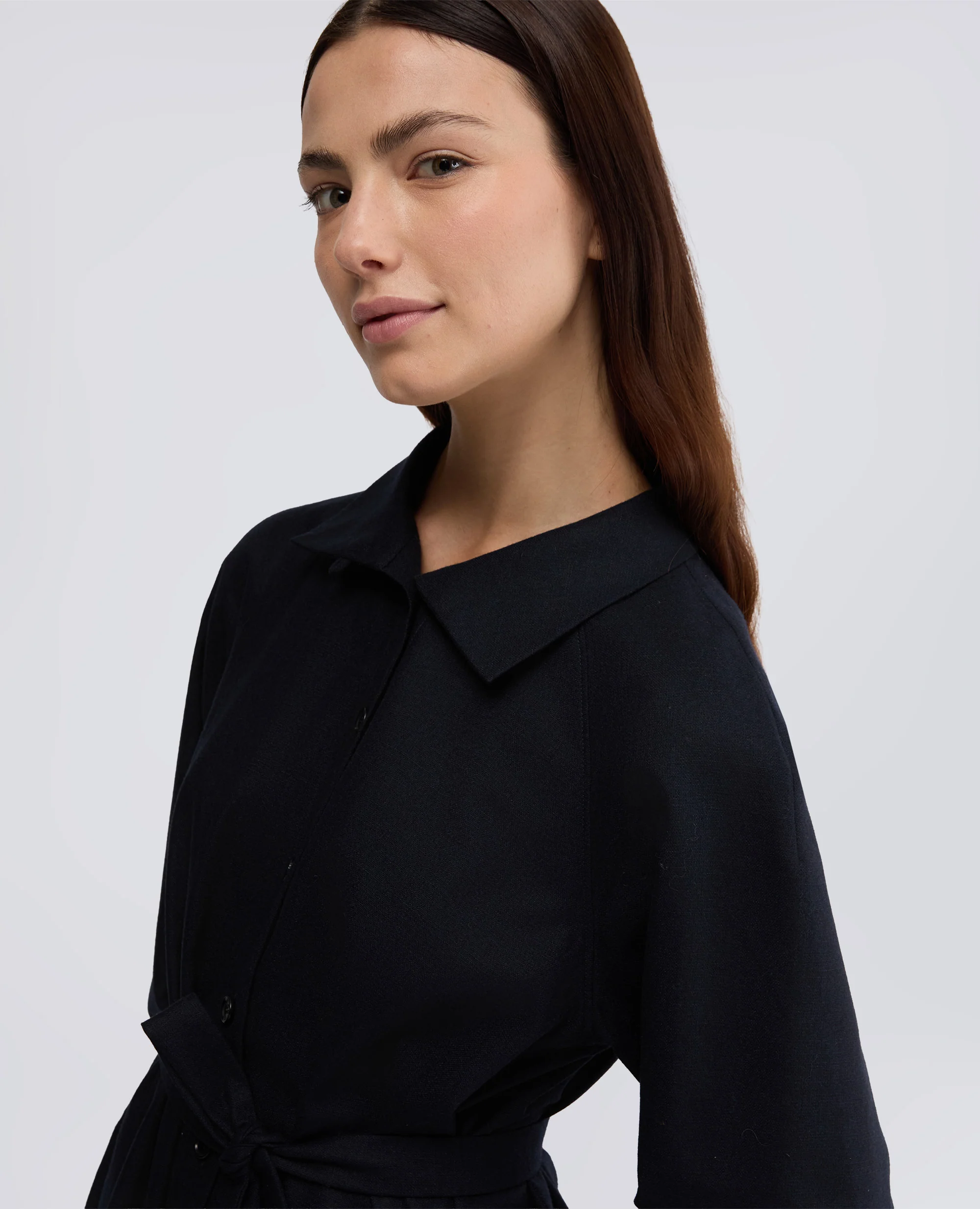 ABITO IN FLANELLA DI LANA CASHMERE - NAVY - Image 4