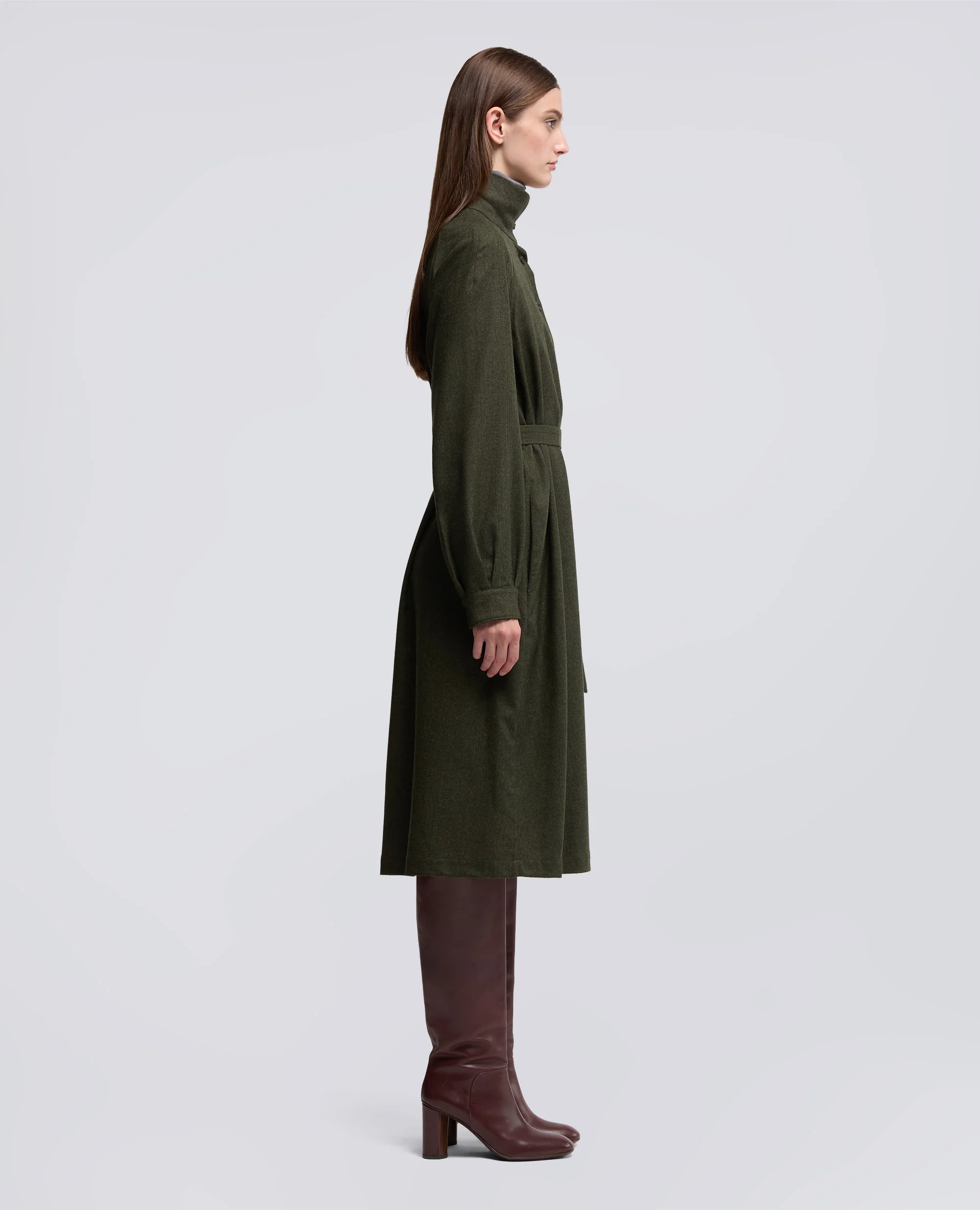 ABITO IN FLANELLA DI LANA CASHMERE - MILITARE - Image 4