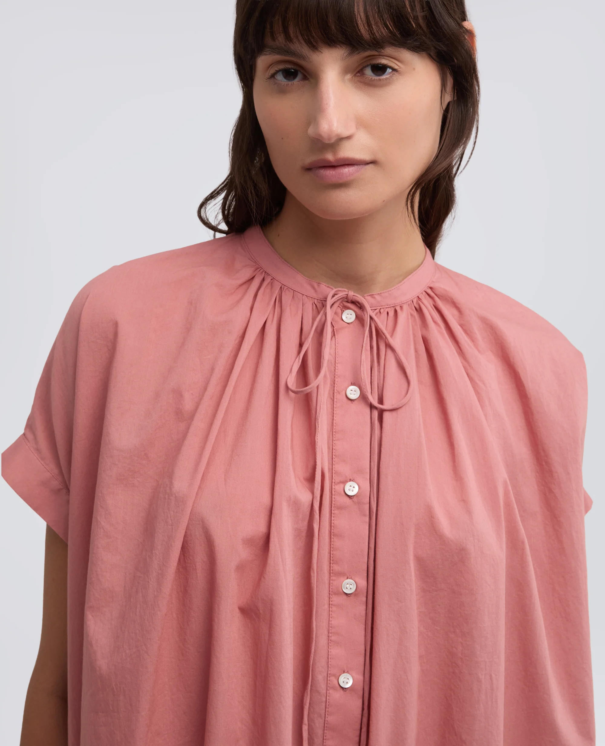 ABITO IN MUSSOLA DI COTONE - ROSA - Image 4
