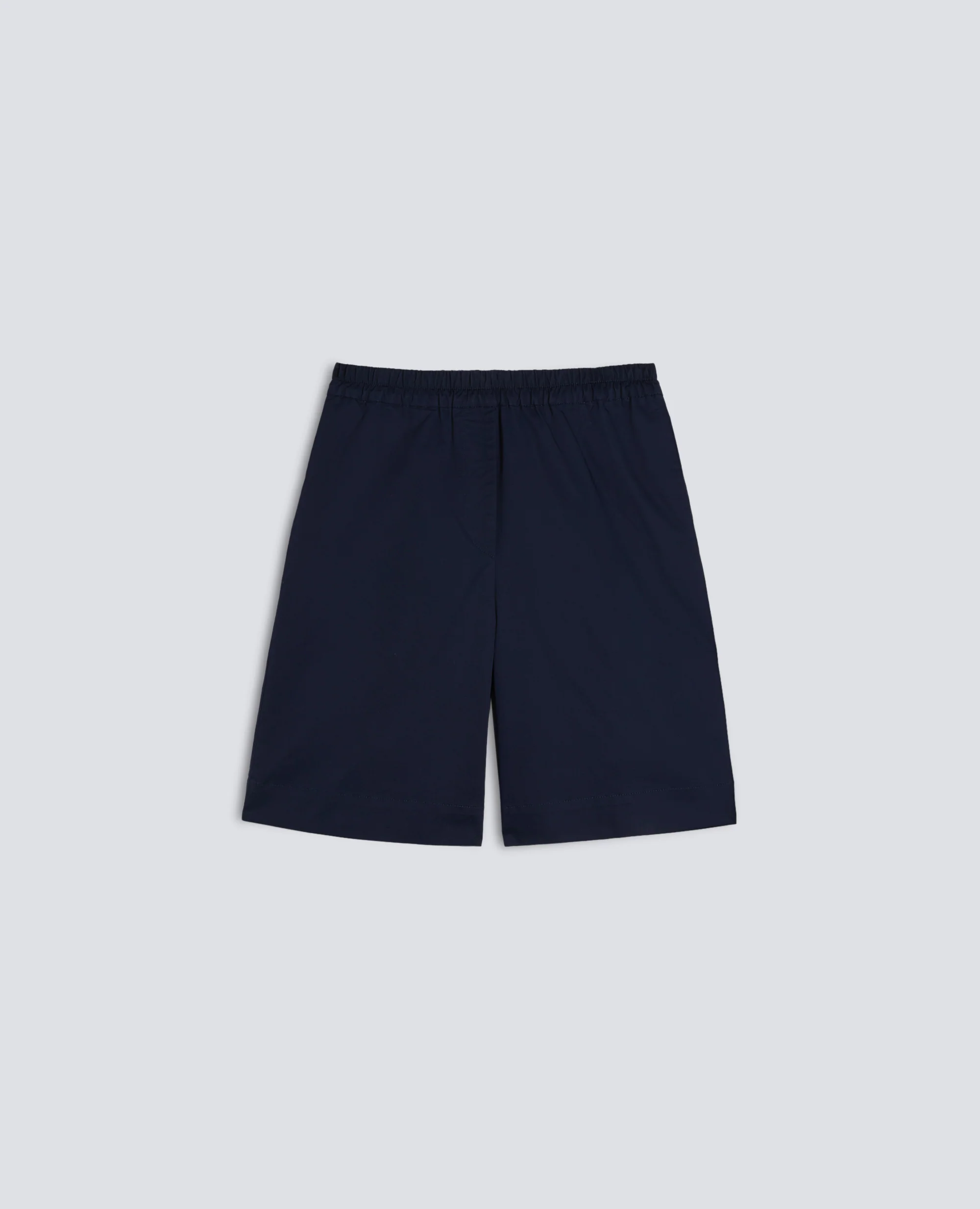 BERMUDA IN TWILL DI COTONE STRETCH - NAVY