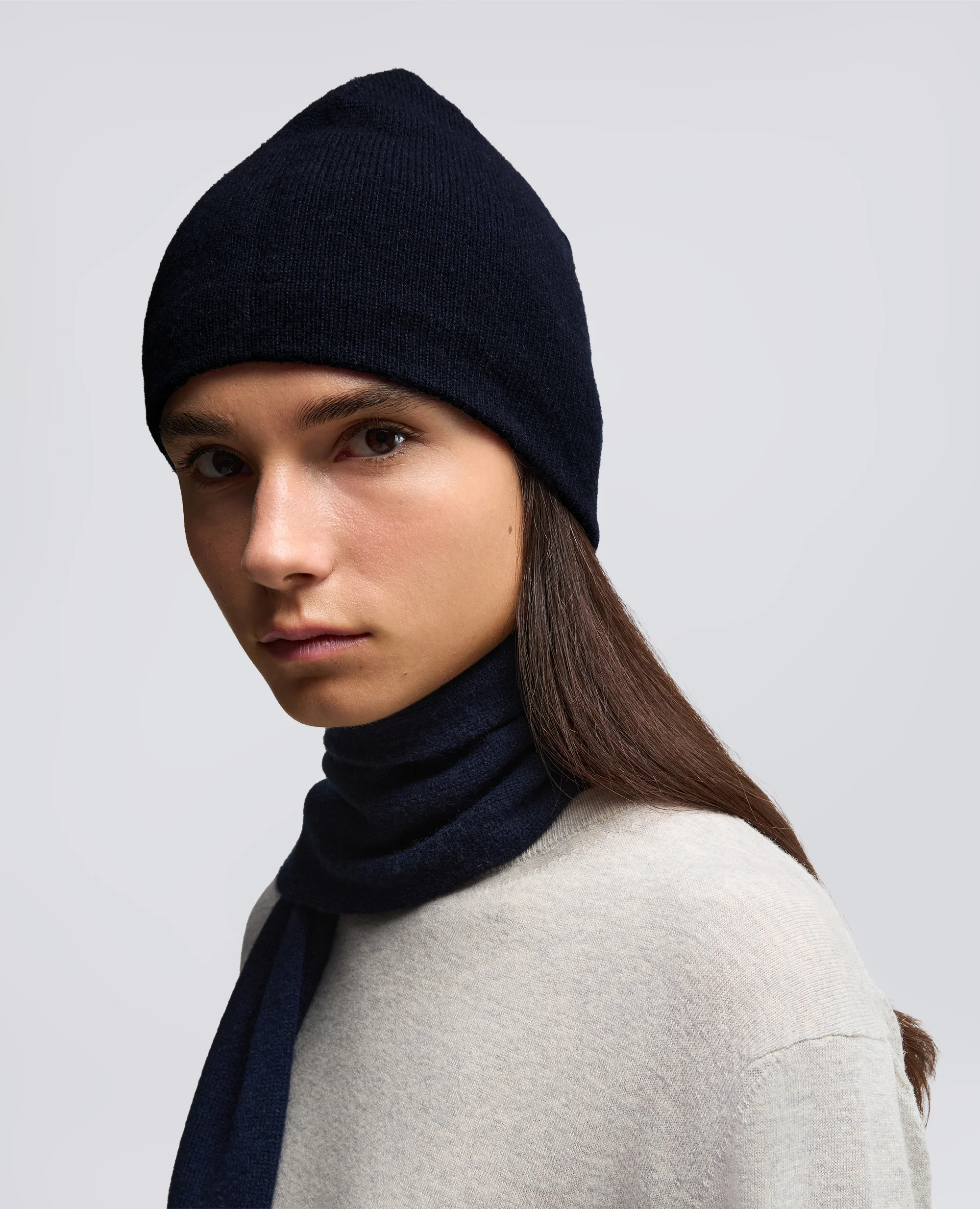 BERRETTO IN MISTO LANA - NAVY - Image 3
