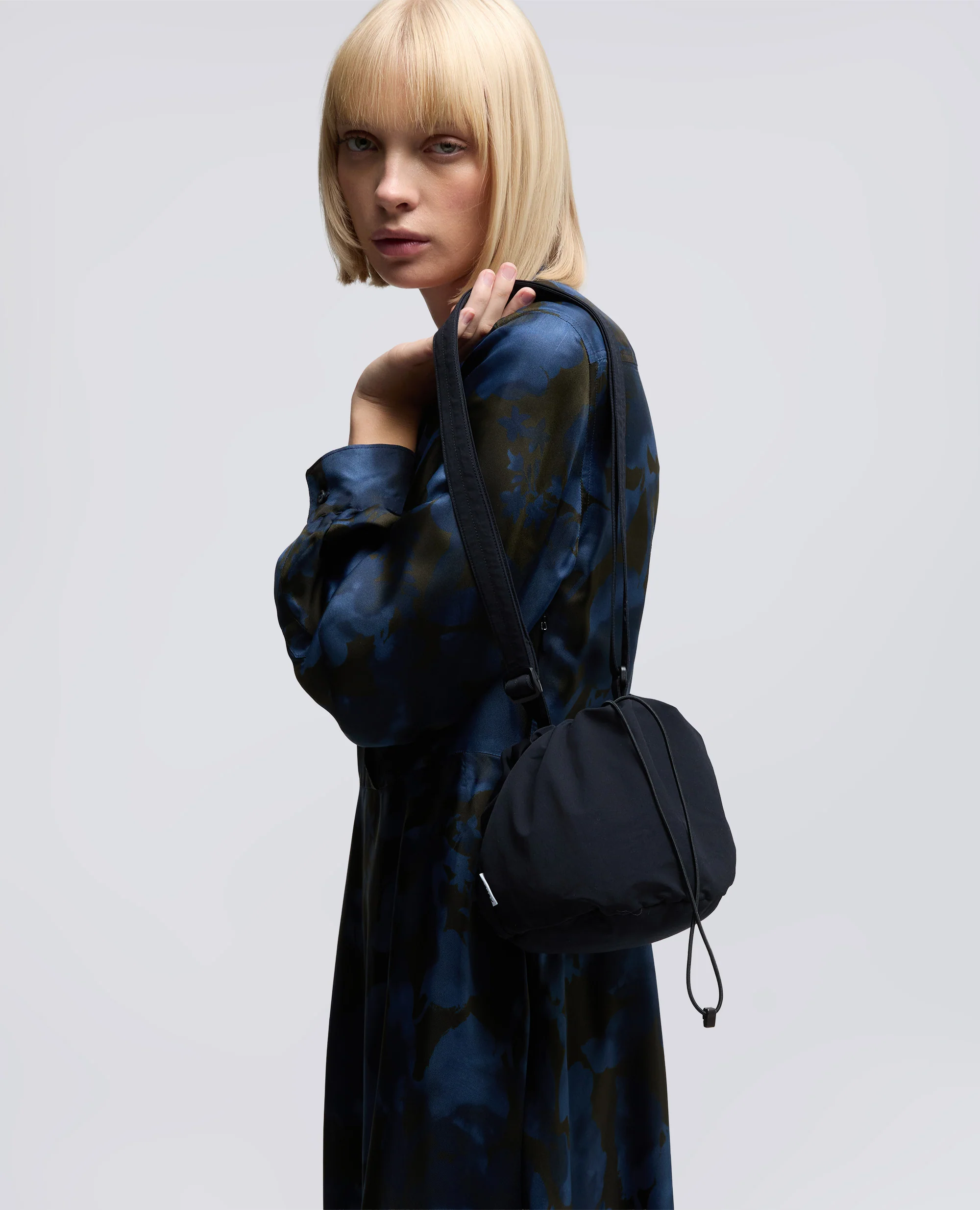 BORSA SECCHIELLO IN TELA IDROREPELLENTE - BLU NAVY - Image 3