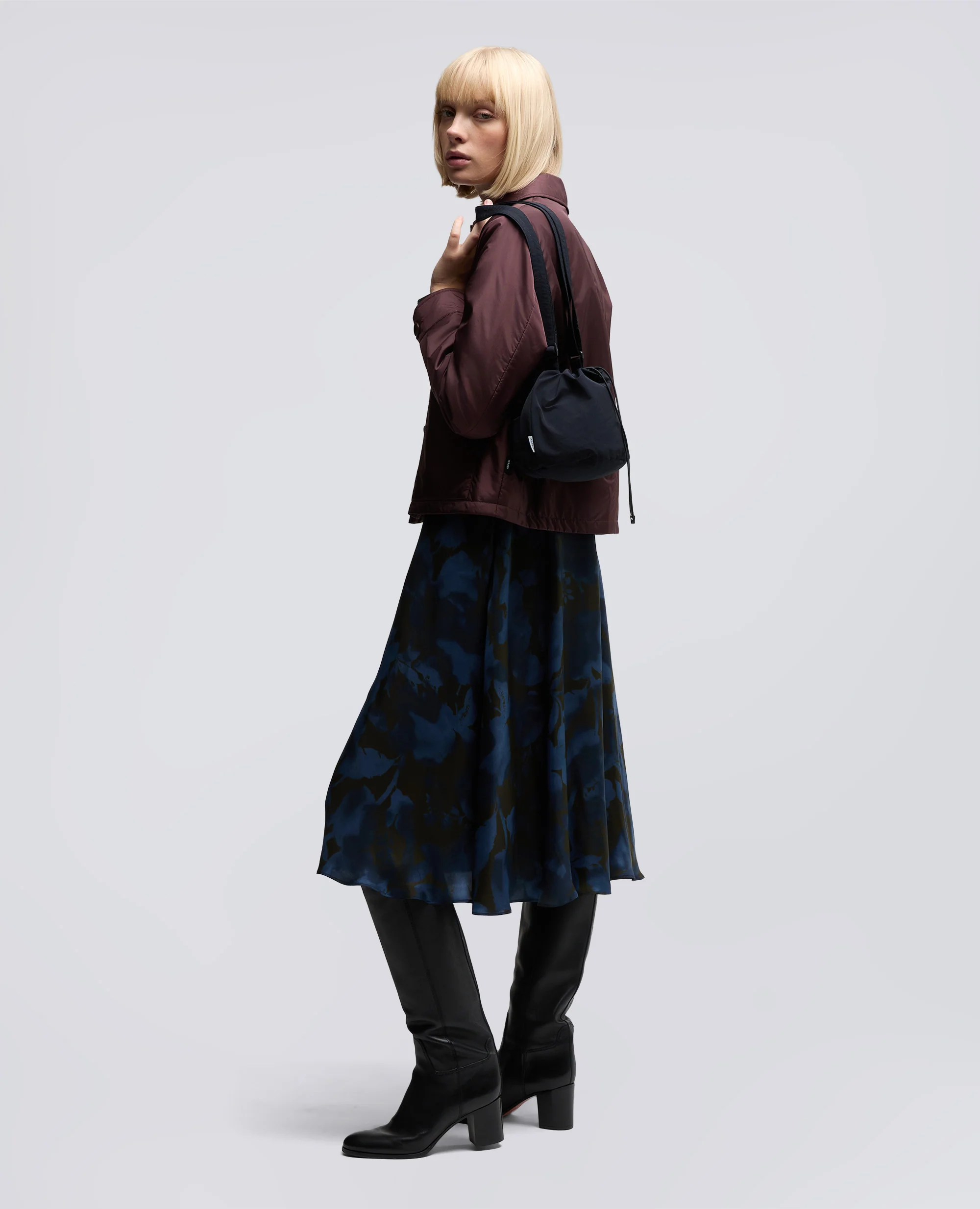 BORSA SECCHIELLO IN TELA IDROREPELLENTE - BLU NAVY - Image 4