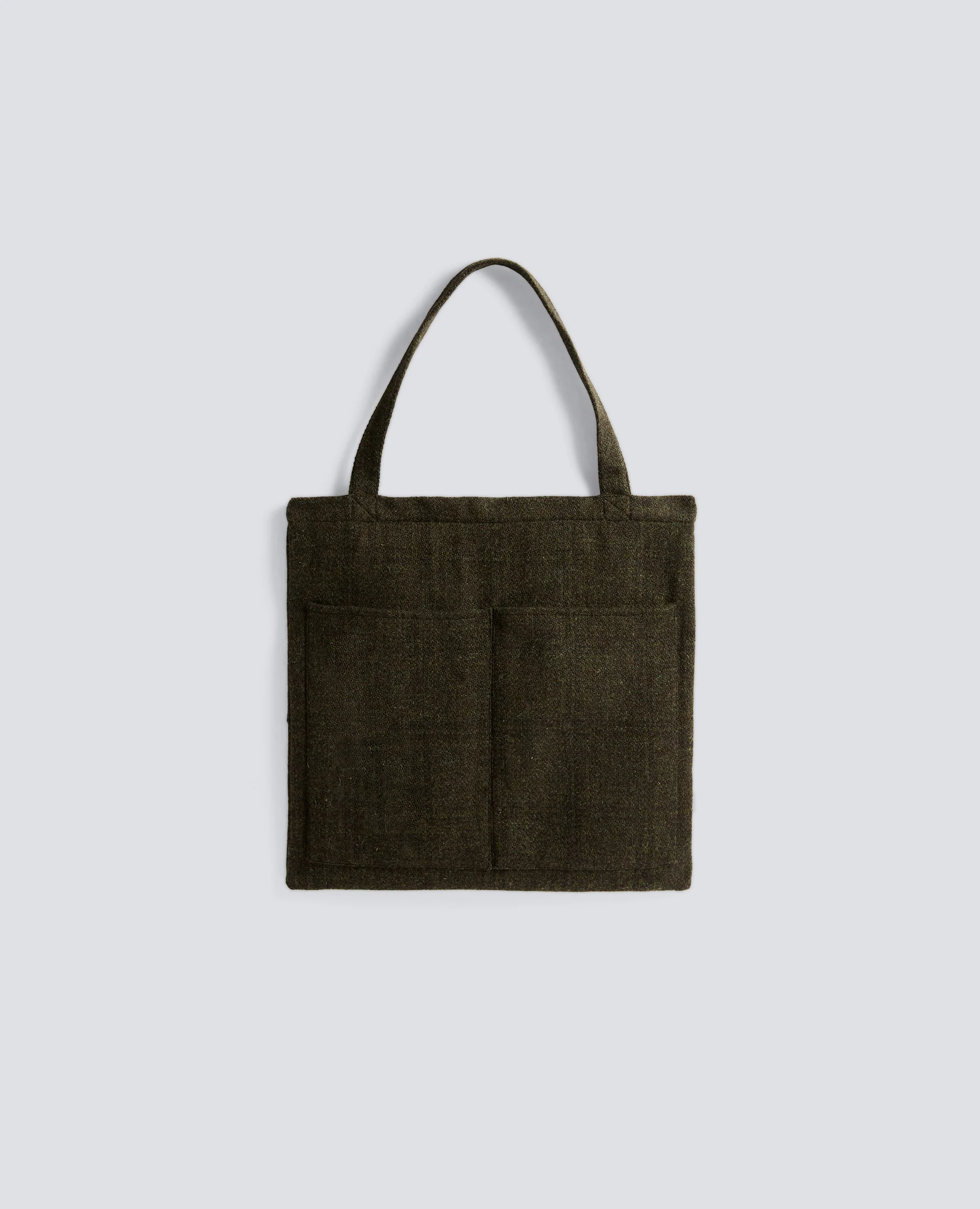 BORSA SHOPPER IN HARRIS TWEED - VERDONE