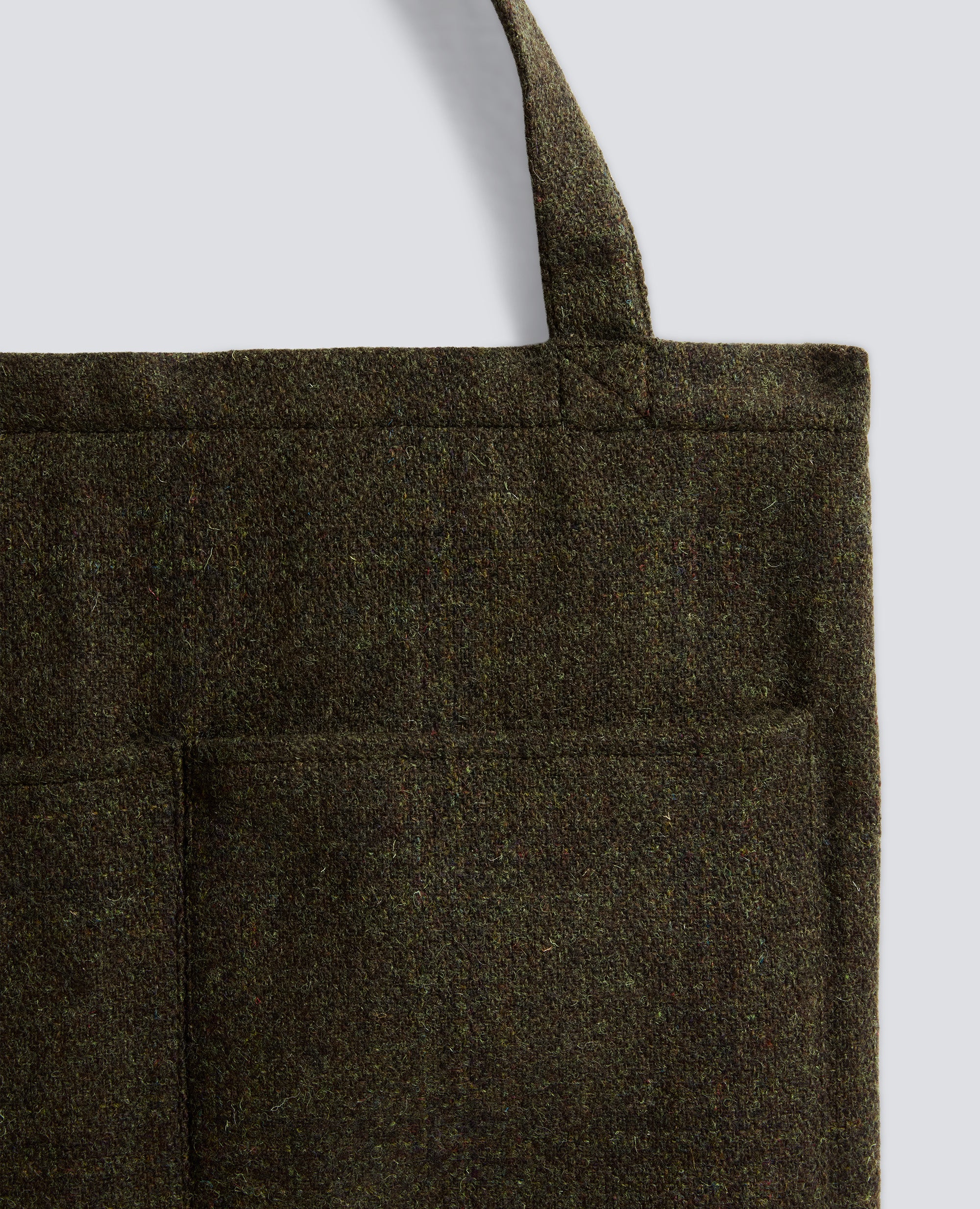 BORSA SHOPPER IN HARRIS TWEED - VERDONE - Image 2