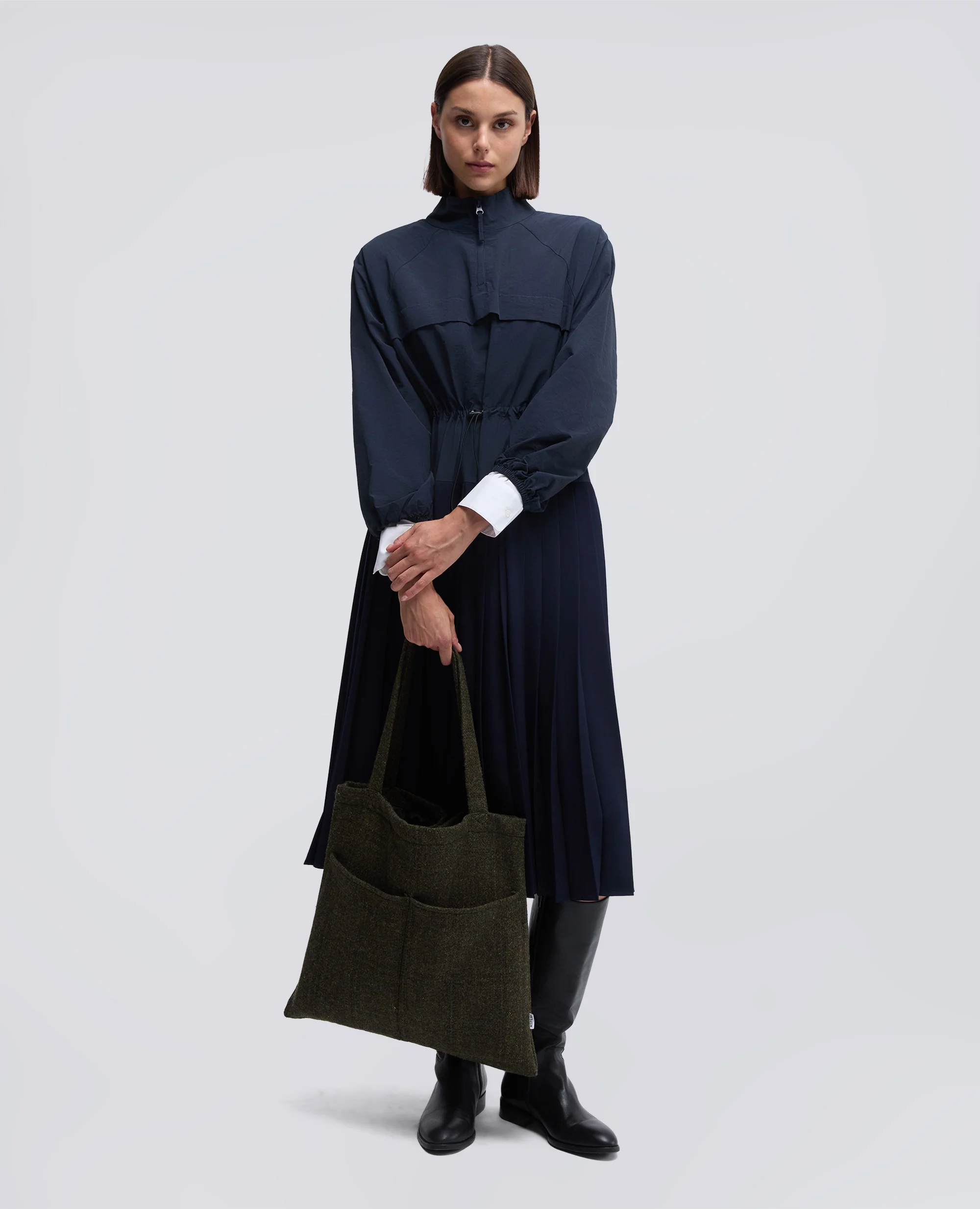 BORSA SHOPPER IN HARRIS TWEED - VERDONE - Image 4