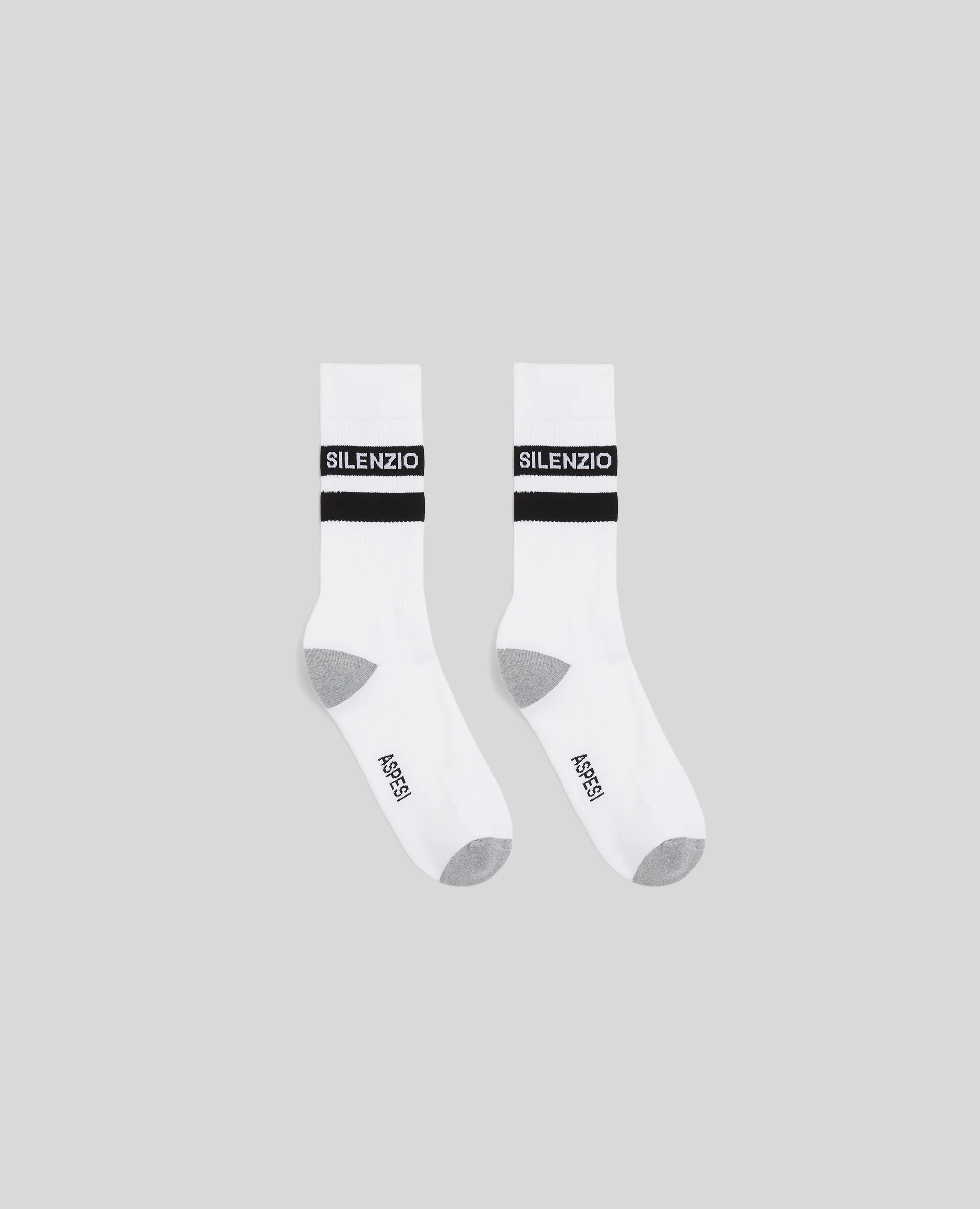 CALZE IN MISTO COTONE - BIANCO+NERO - Image 3
