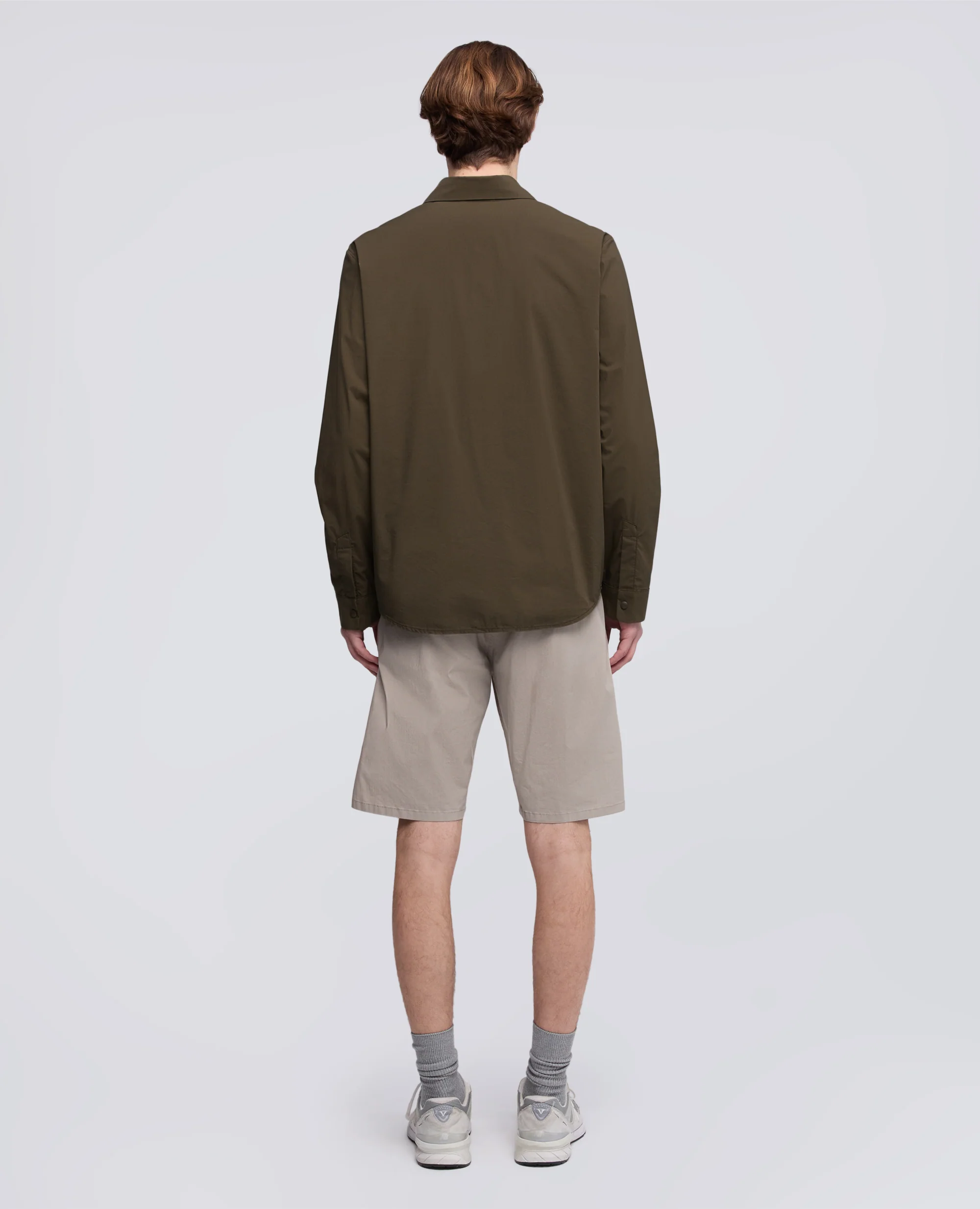 CAMICIA IN POPELINE COTONE-NYLON - MILITARE - Image 3