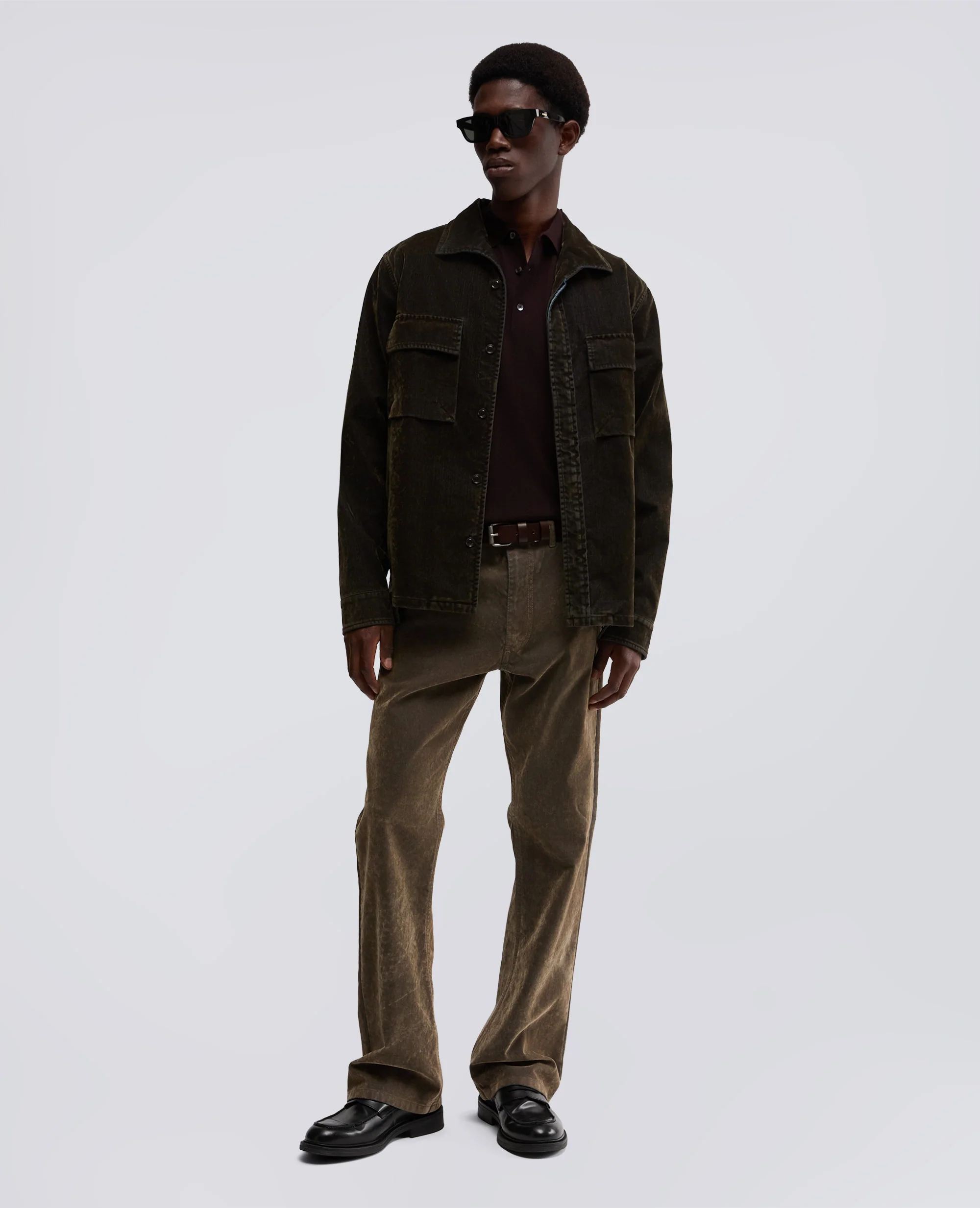 CAMICIA MILITARE IN DENIM - MILITARE - Image 2