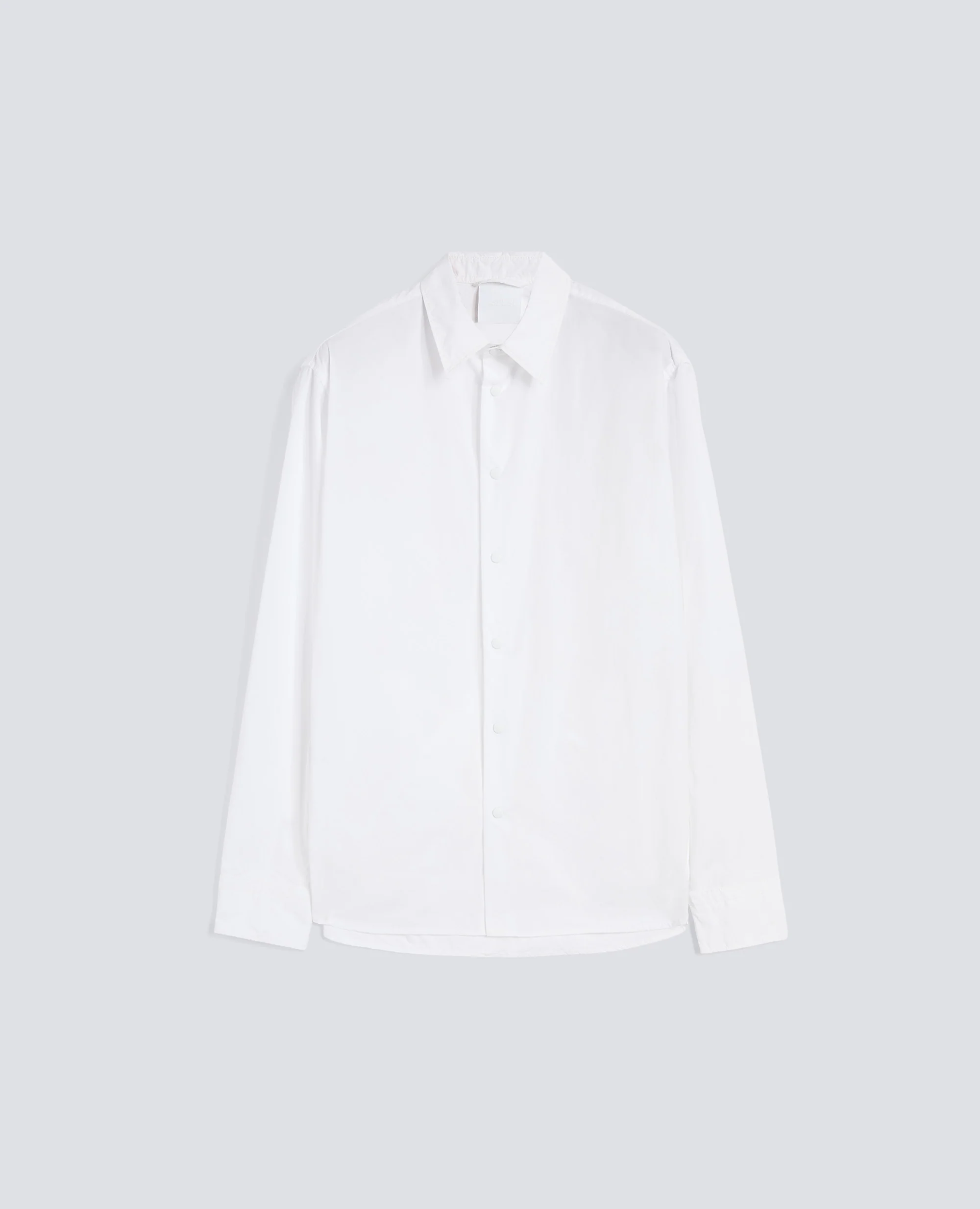 CAMICIA IN POLIESTERE E NYLON WATER REPELLENT - BIANCO