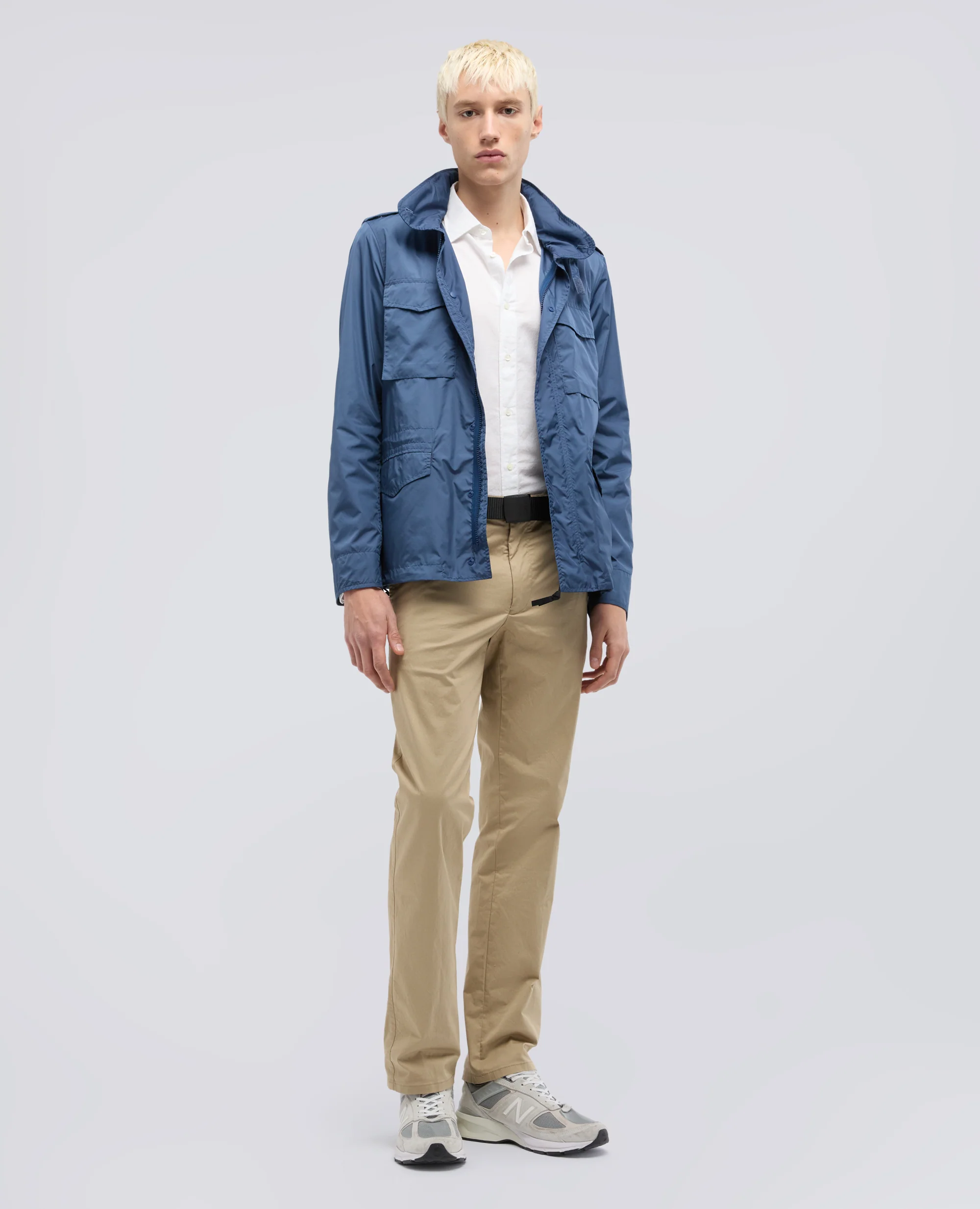 CAMICIA CLASSICA IN CHAMBRAY INDIANO - BIANCO - Image 2