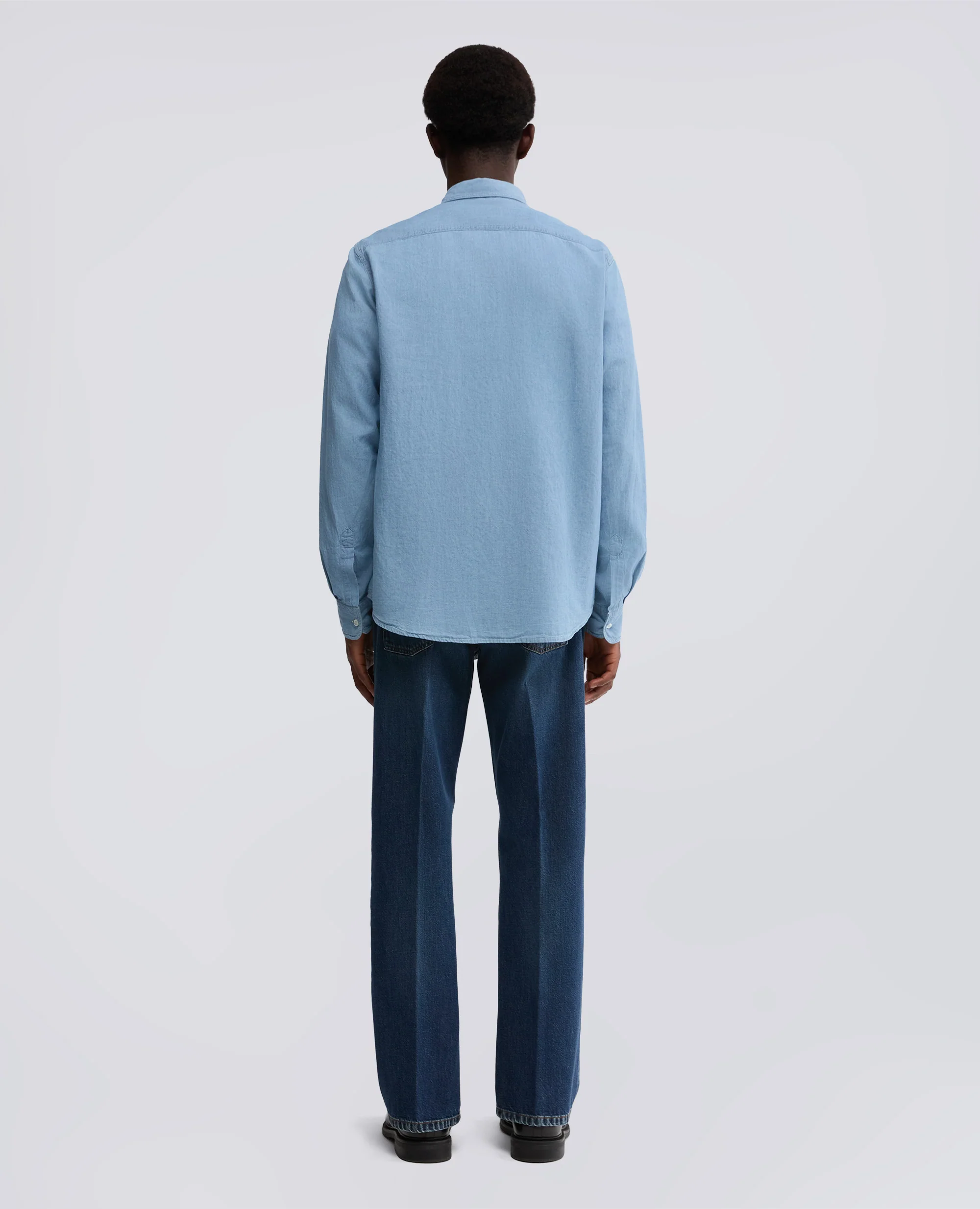 CAMICIA DA LAVORO NEW C SLIM - DENIM CHIARO - Image 3