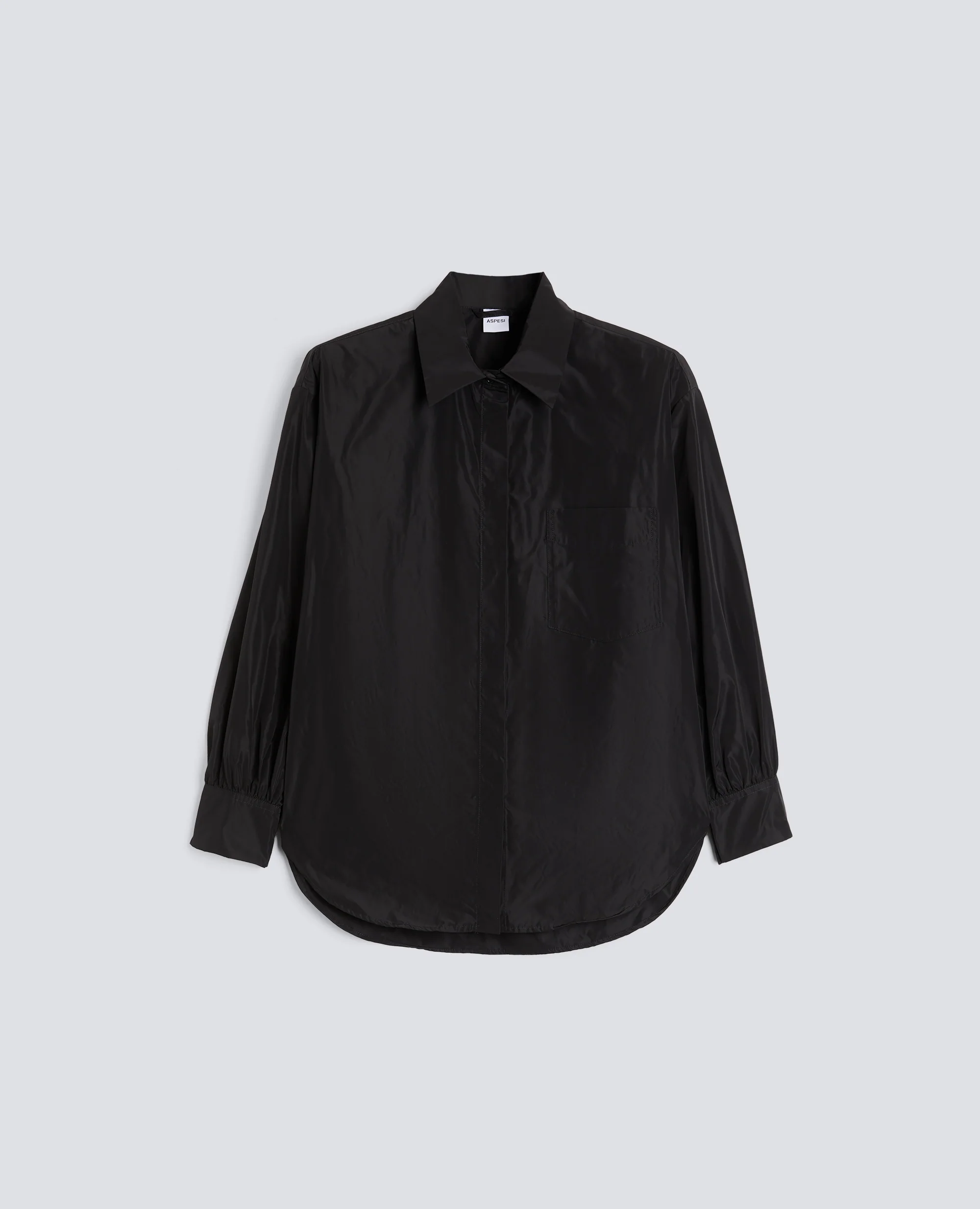 CAMICIA DIANA IN TESSUTO TECNICO - NERO