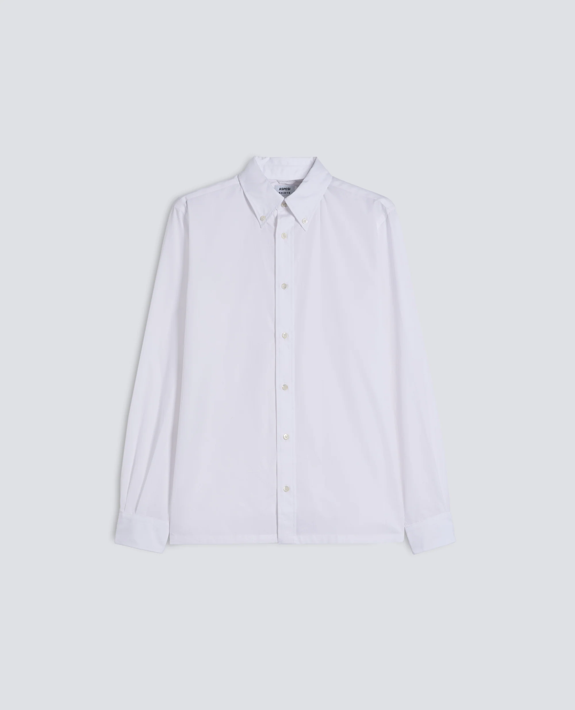 CAMICIA IN POPELINE DI COTONE BOX CUT - BIANCO