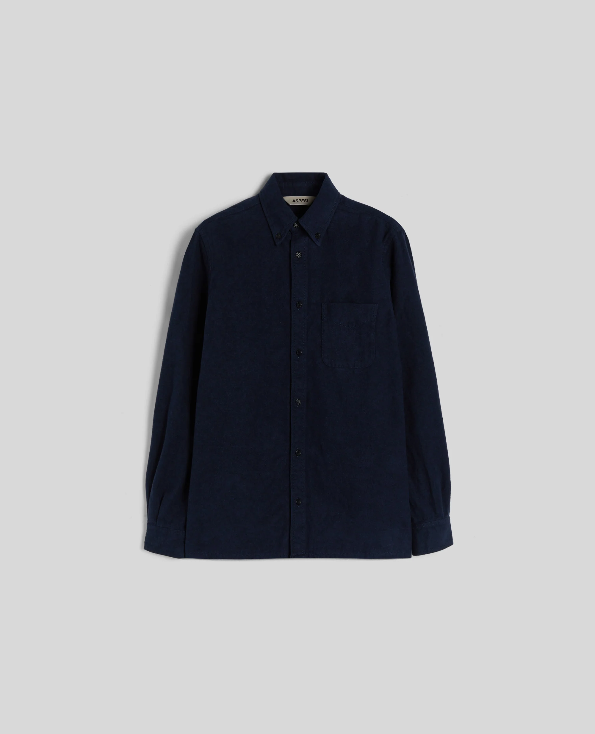 CAMICIA DROPS IN TWILL DI COTONE - NAVY