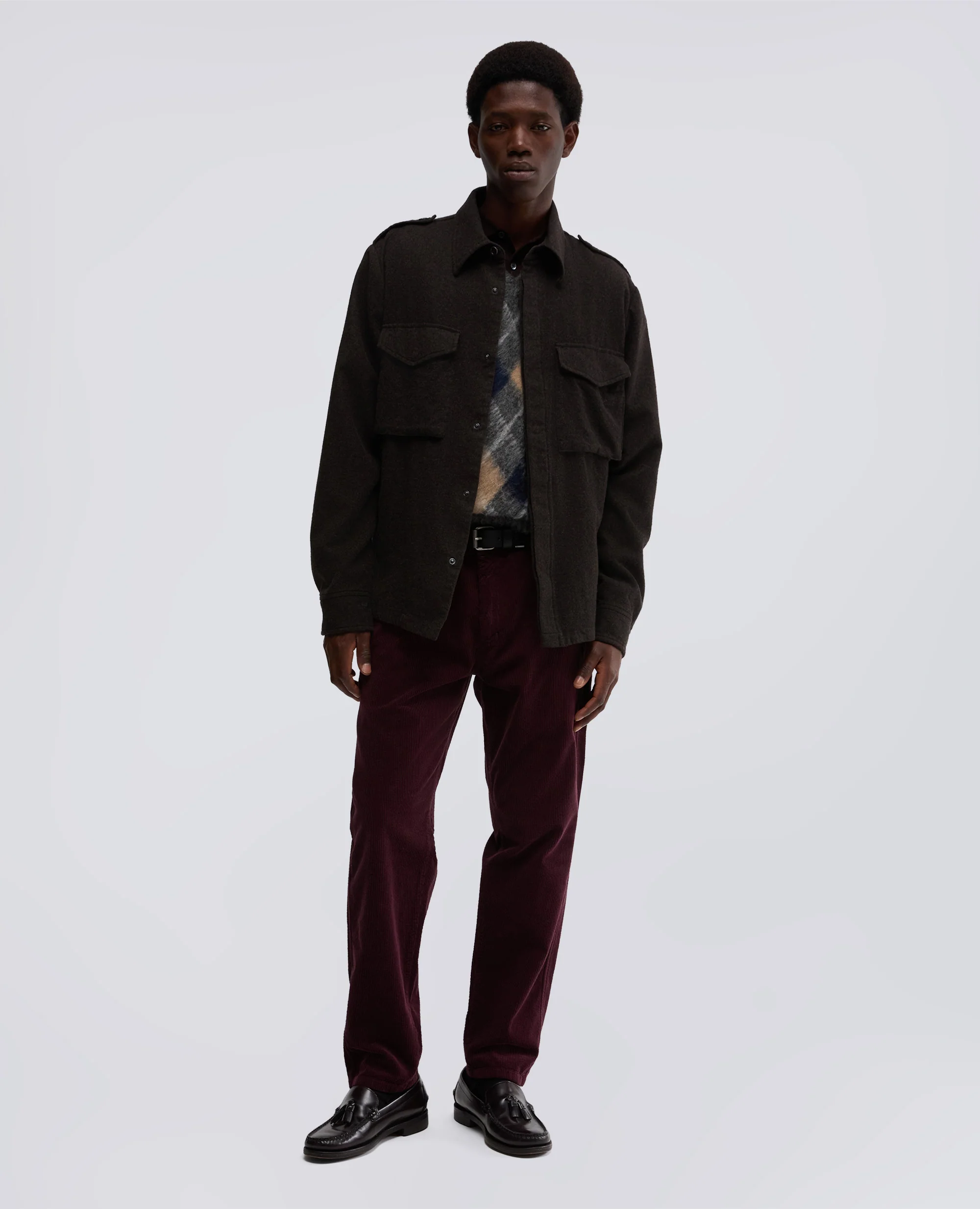 CAMICIA FIELD SHIRT IN FLANELLA - MARRONE - Image 2