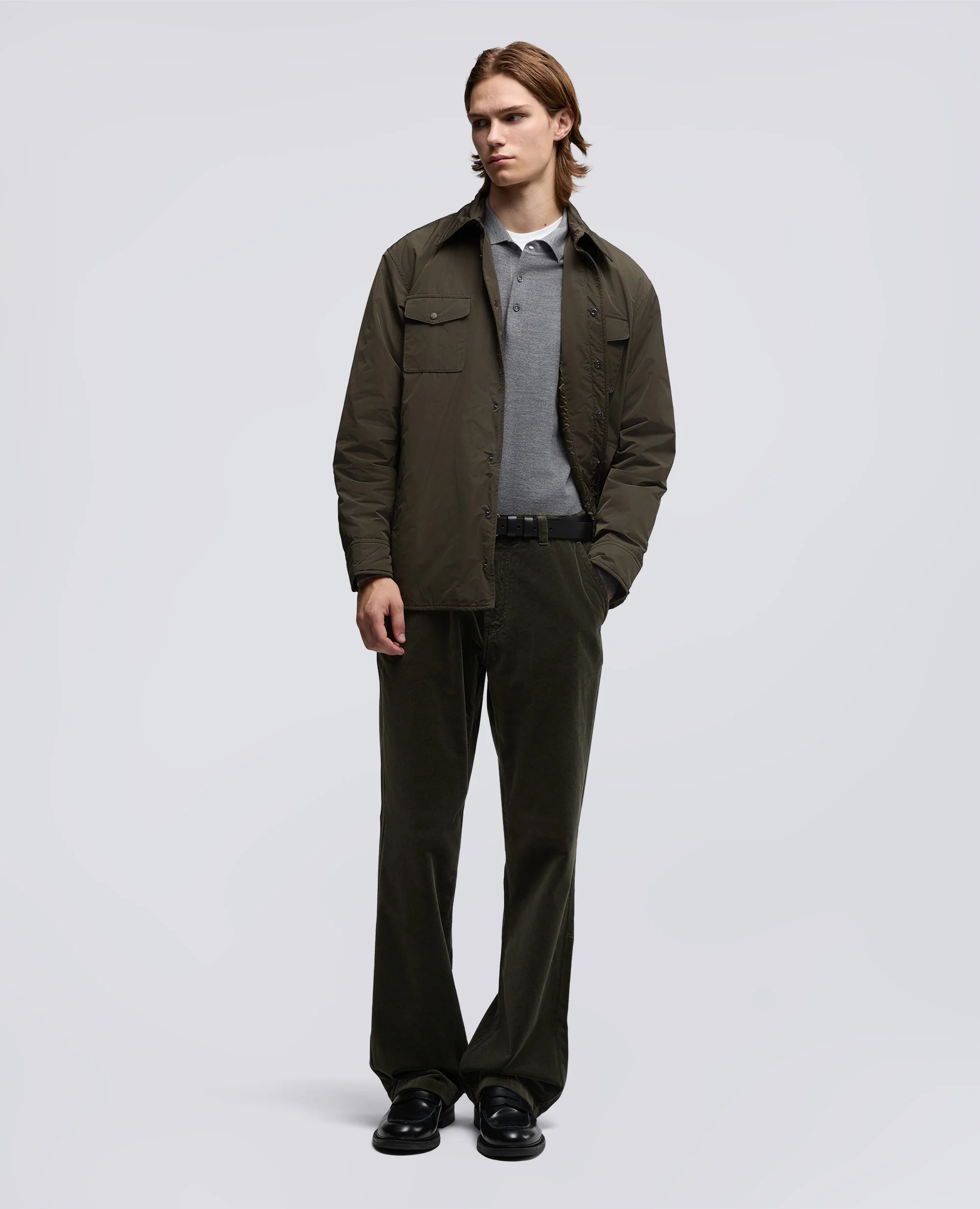 CAMICIA GILES IN TAFFETA - MILITARE - Image 2