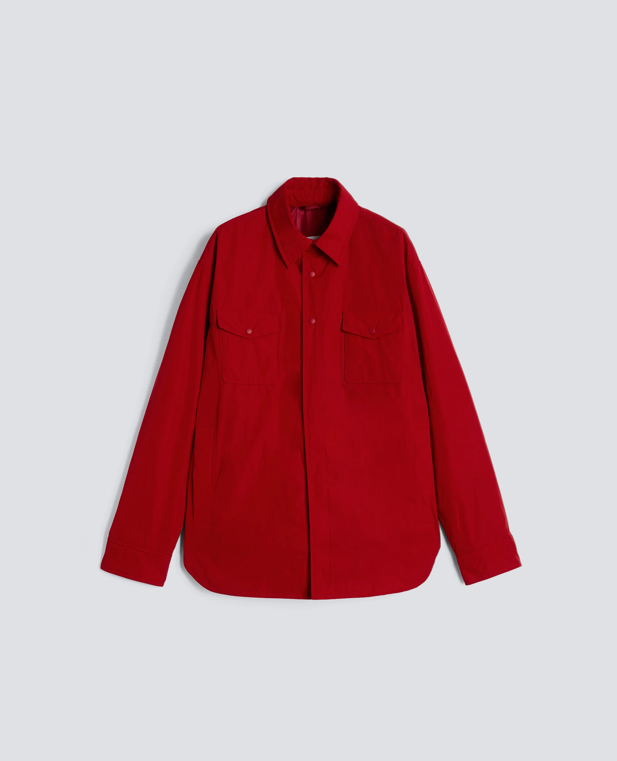 CAMICIA GILES IN TAFFETA - ROSSO