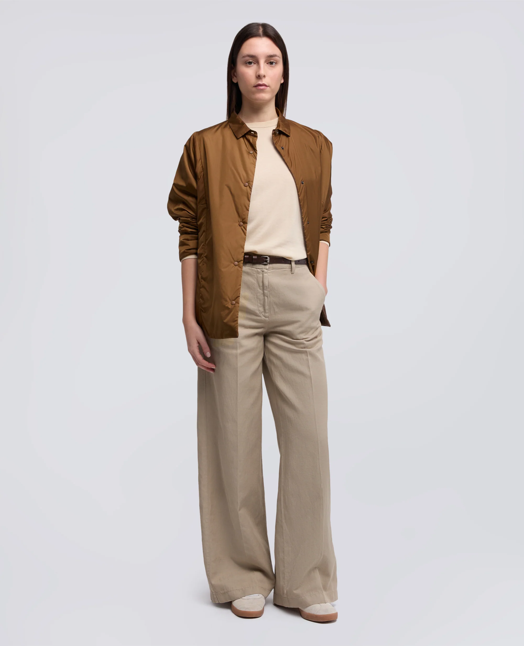 CAMICIA IN NYLON IMBOTTITA - BISCOTTO - Image 2