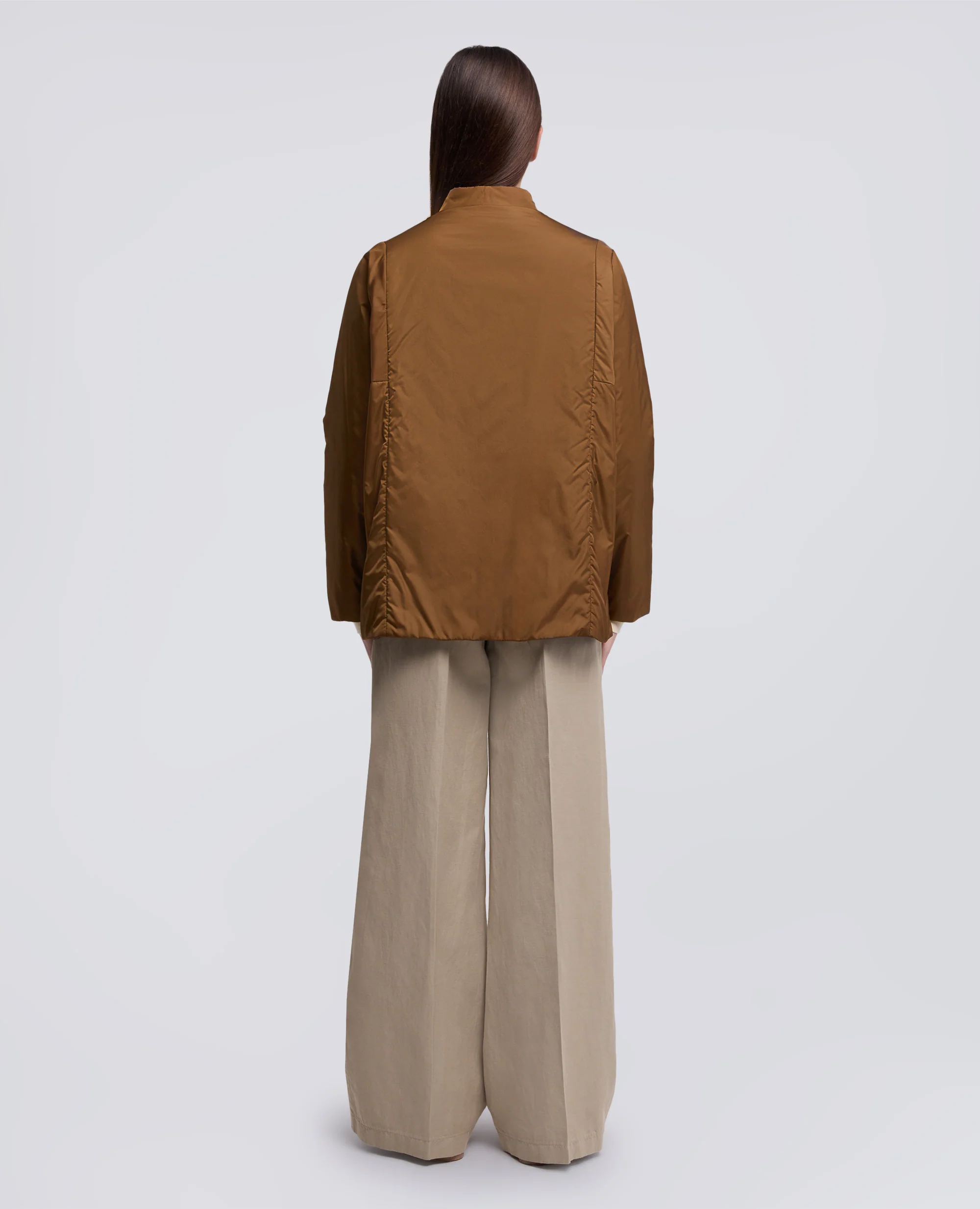 CAMICIA IN NYLON IMBOTTITA - BISCOTTO - Image 3