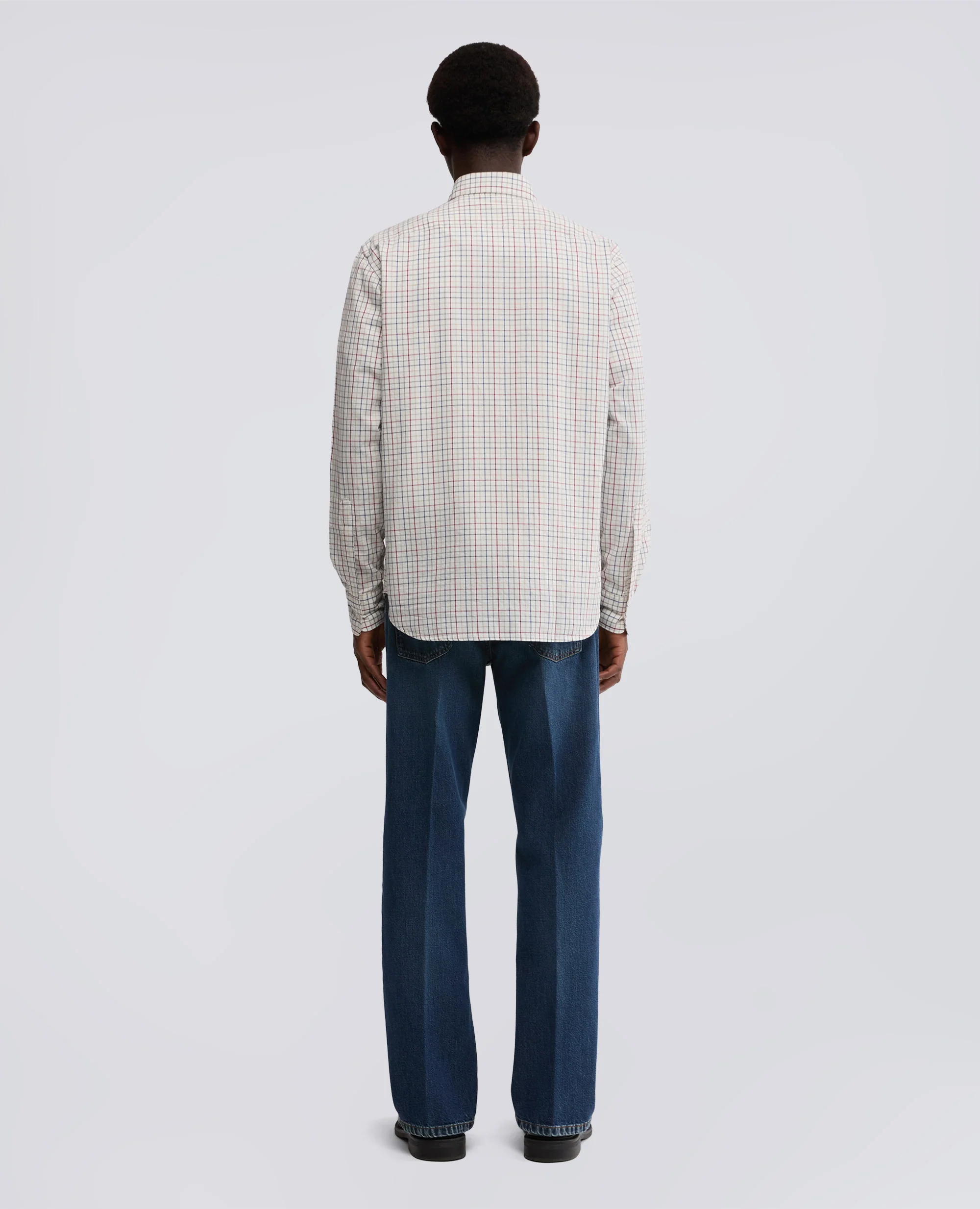 CAMICIA IN TWILL CHECK - NATURALE - Image 3