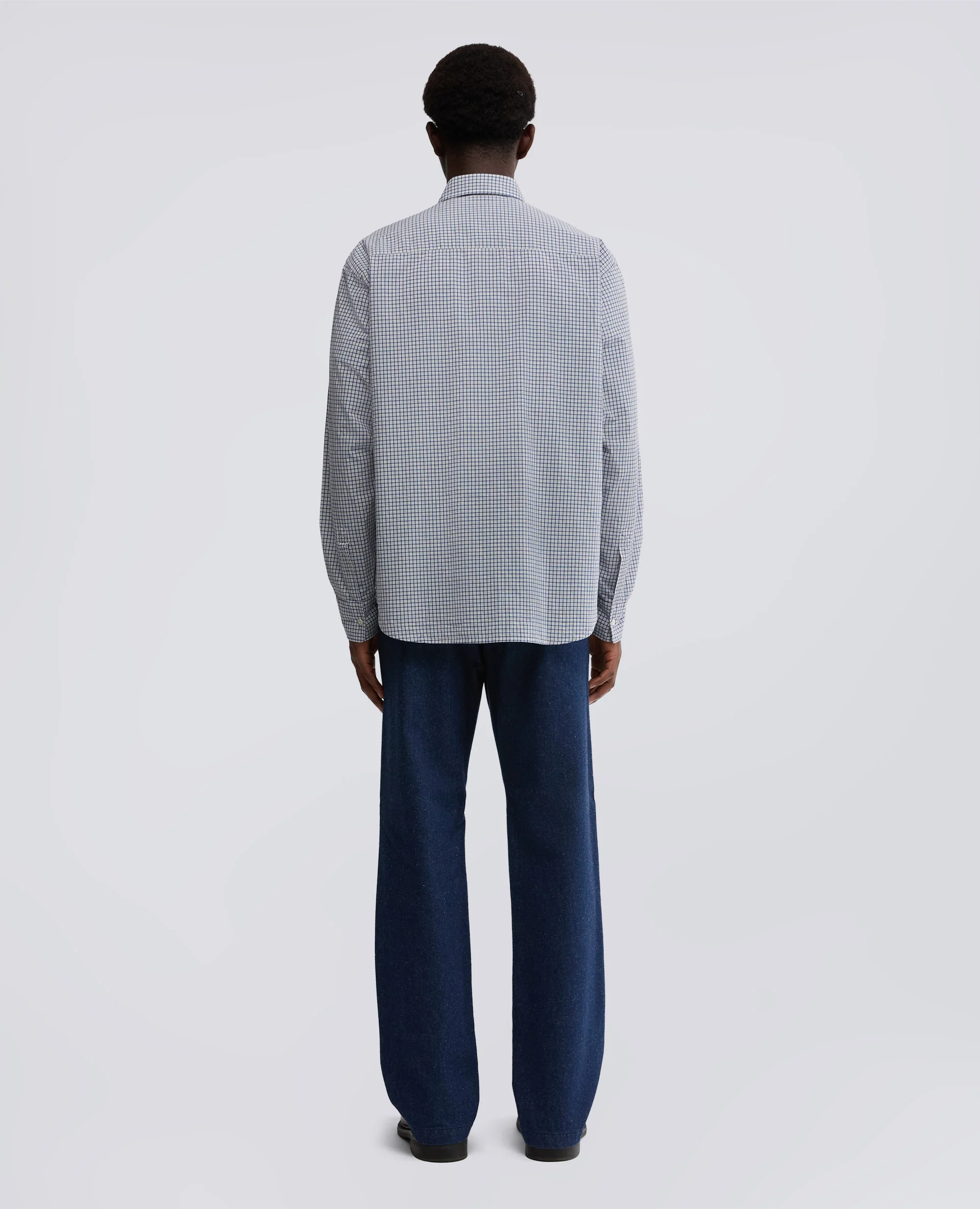 CAMICIA IN COTONE CHECK - CHECK BLUETTE - Image 3