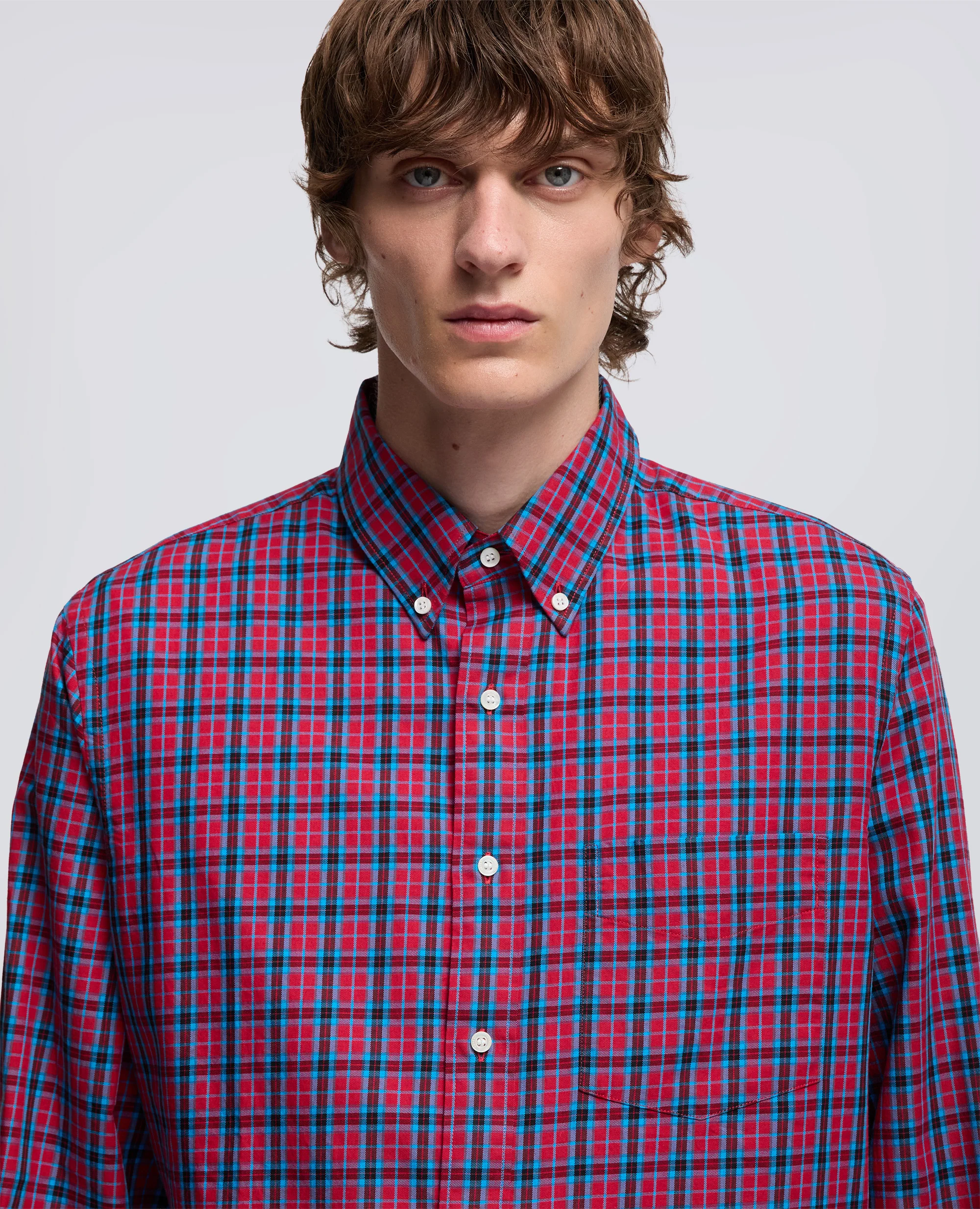 CAMICIA IN VAIELLA DI COTONE - CHECK - Image 4