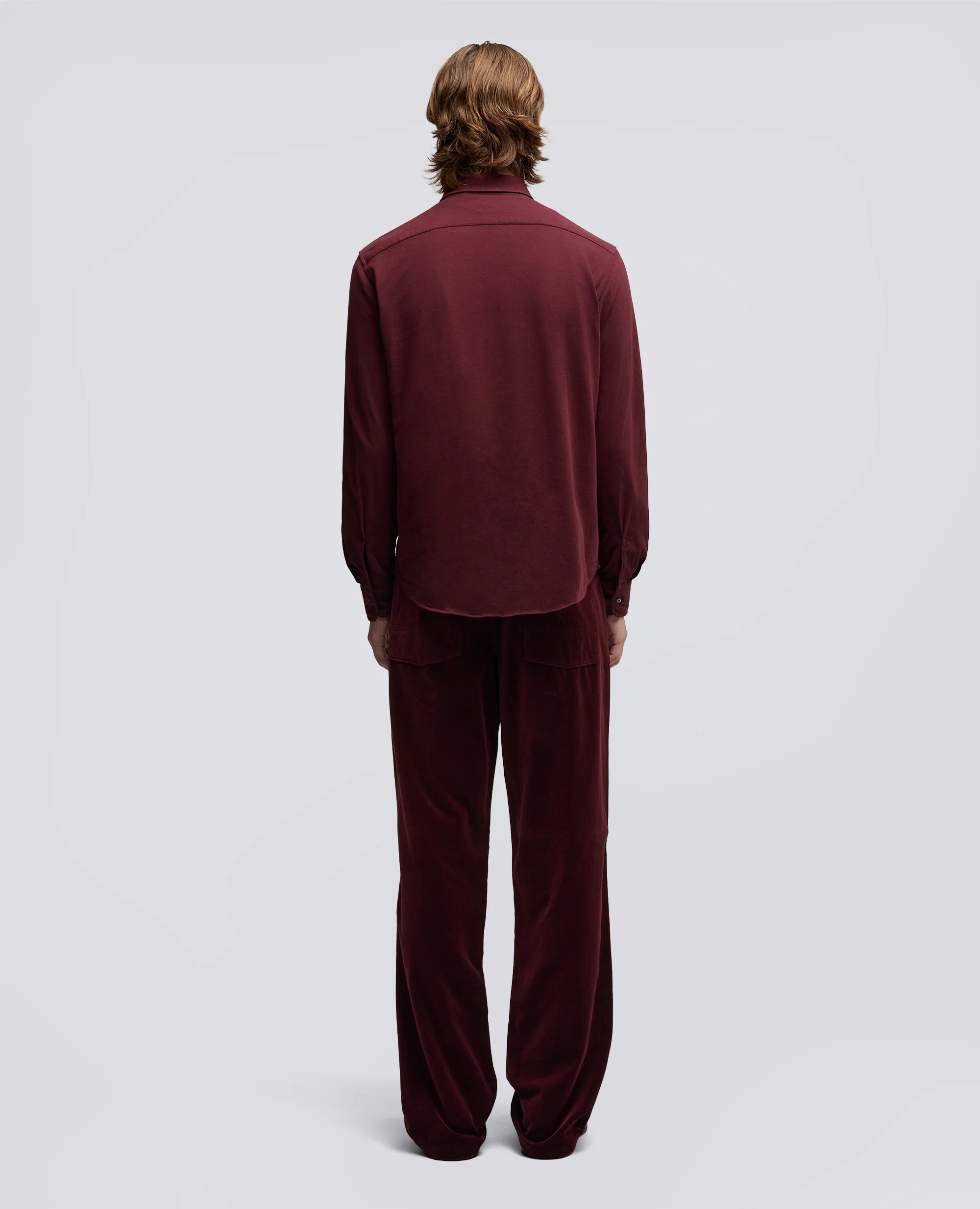 CAMICIA IN JERSEY VELLUTATO - BARBERA - Image 3