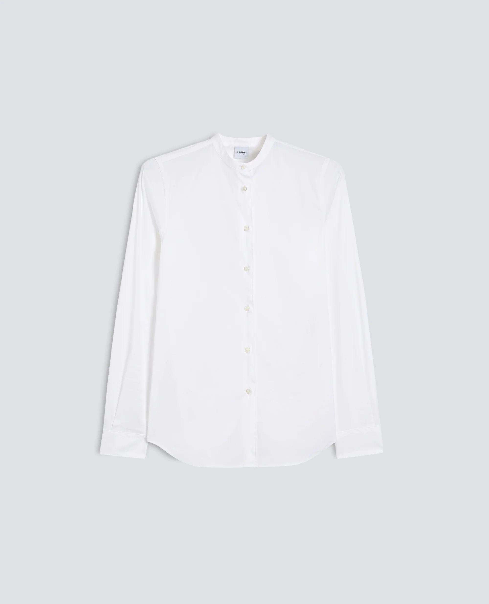 CAMICIA IN POPELINE DI MISTO COTONE - BIANCO