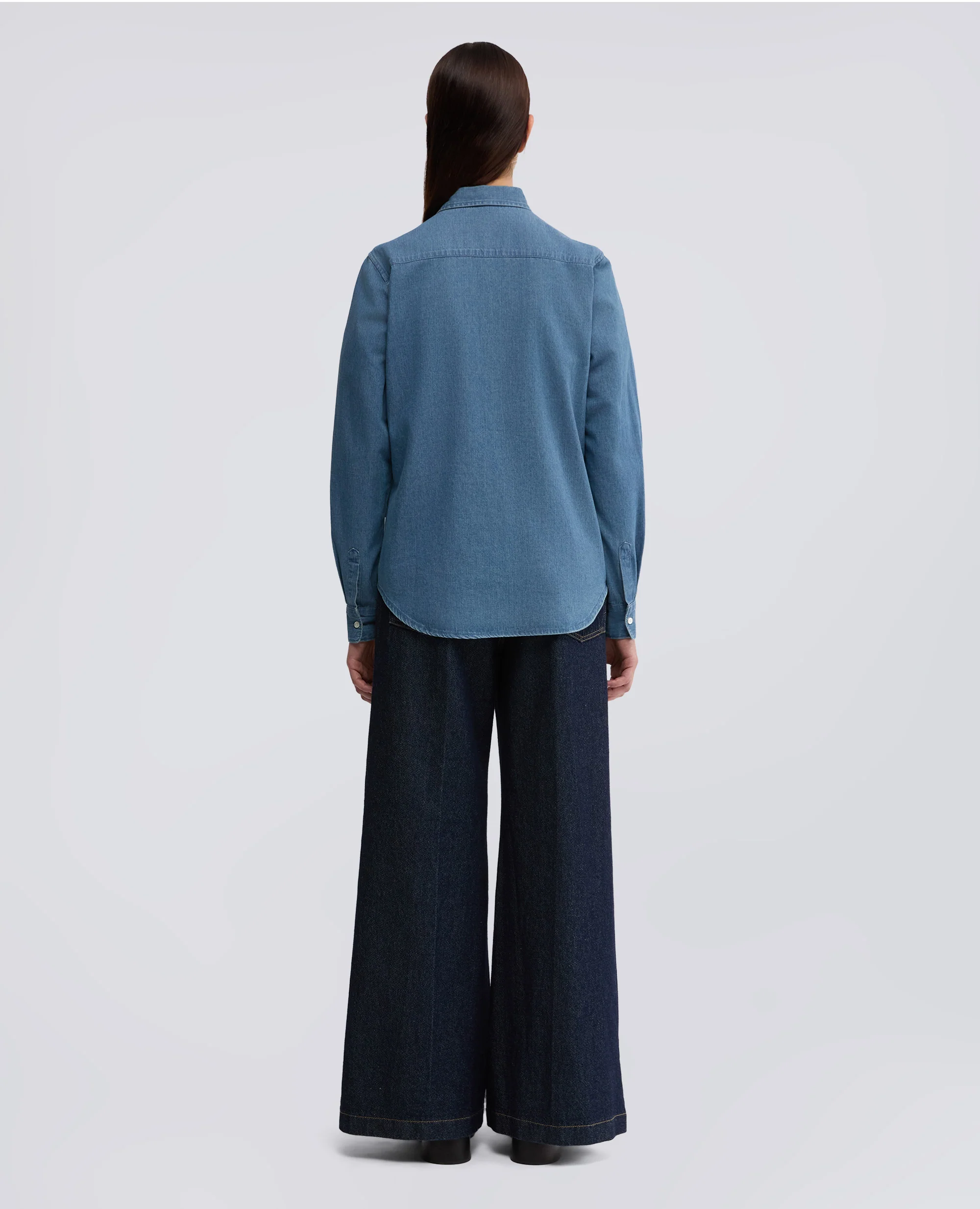 CAMICIA IN DENIM - DENIM - Image 3