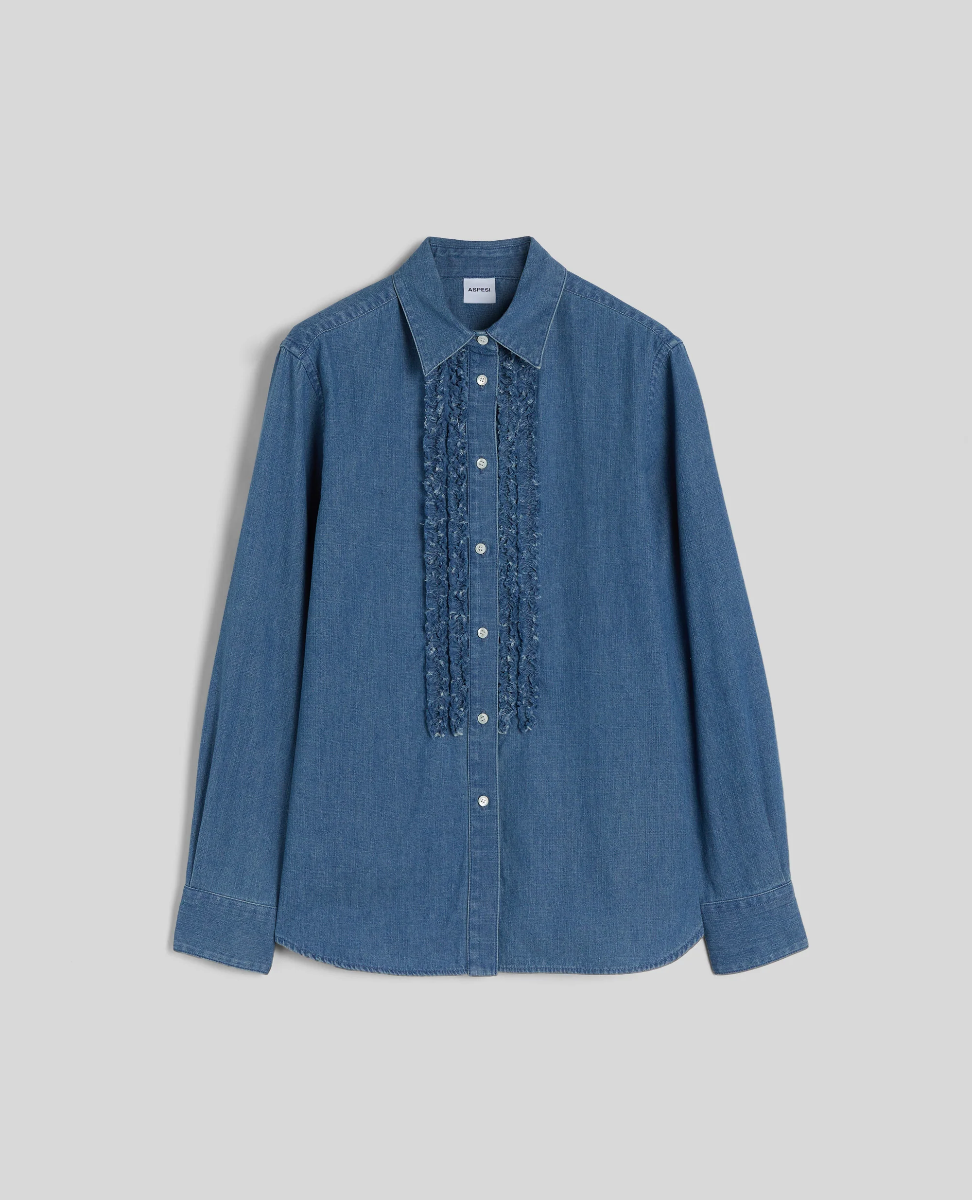 CAMICIA IN CHAMBRAY DI COTONE - DENIM