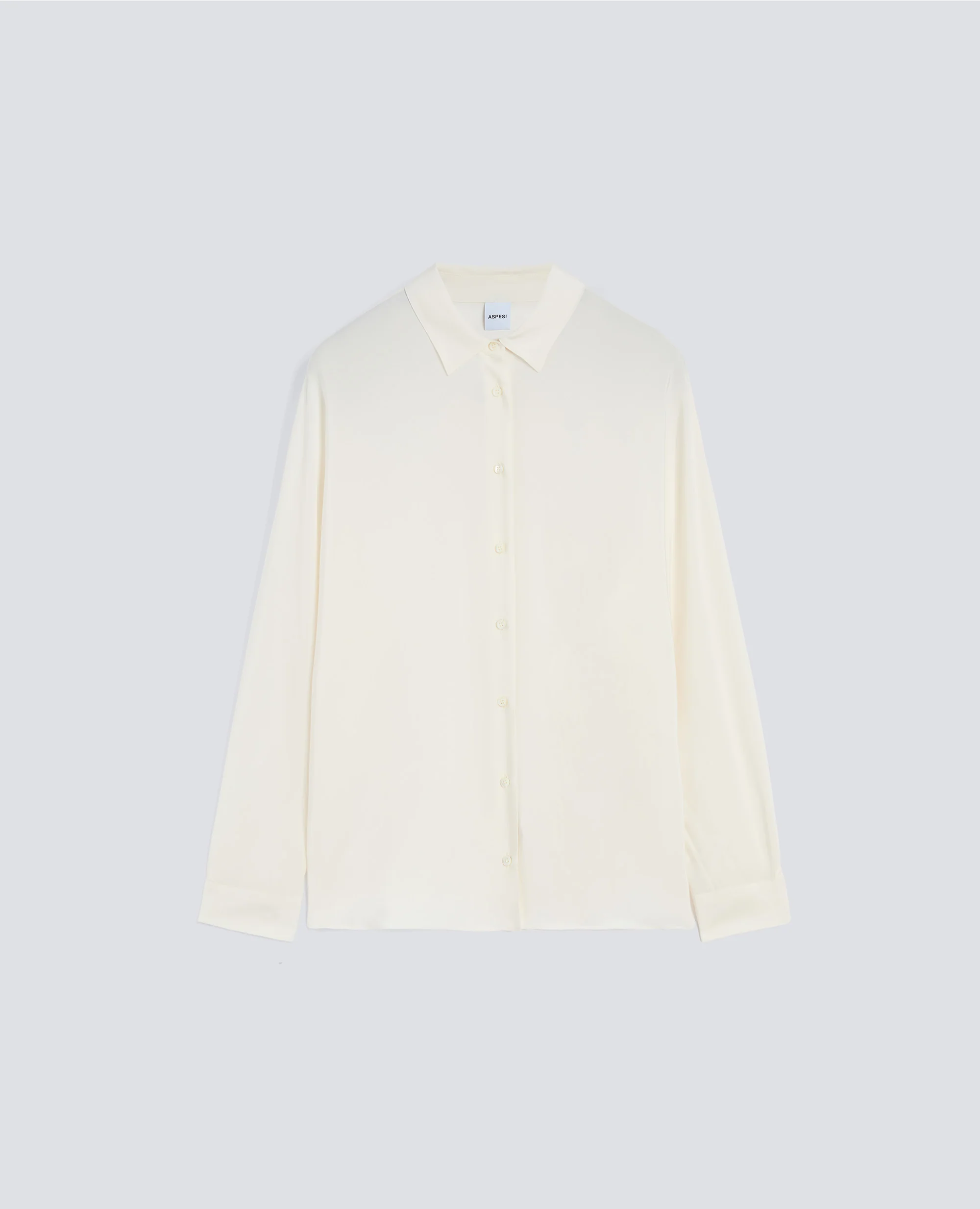 CAMICIA IN CREPE DE CHINE DI SETA - NATURALE