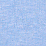 CAMICIA GIROCOLLO IN LINO DELAVE - AZZURRO - Image 5