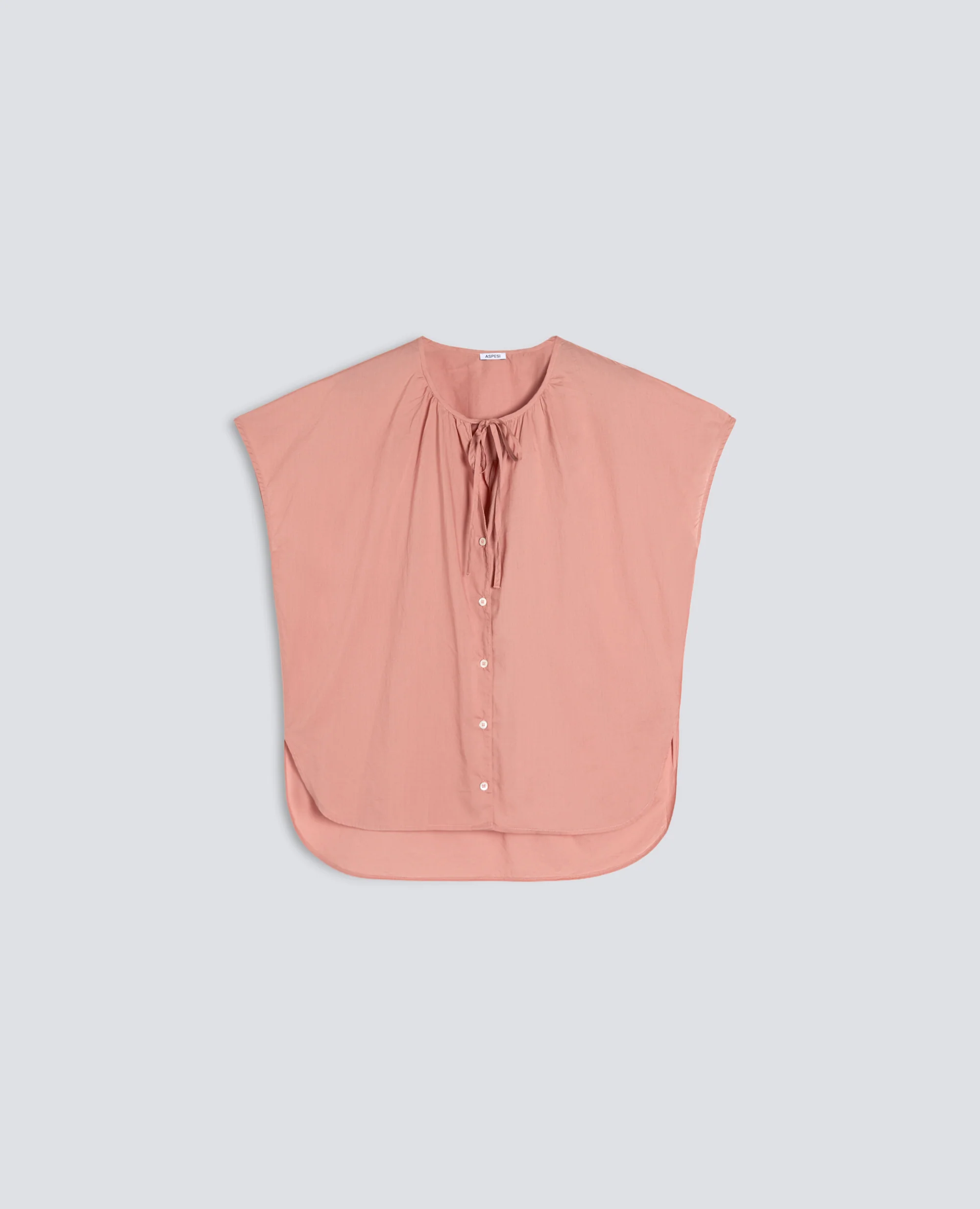 CAMICIA IN MUSSOLA DI COTONE - ROSA