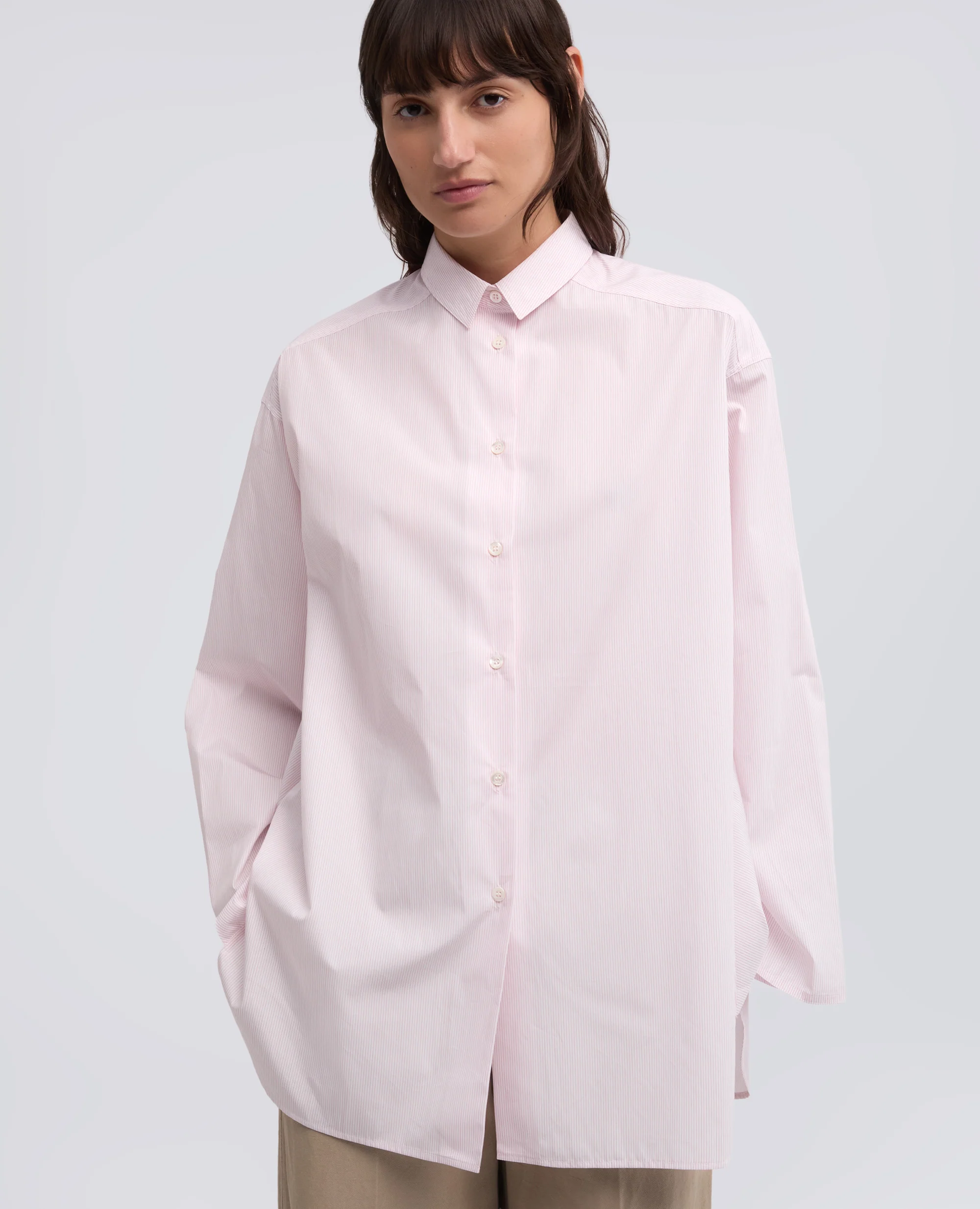 CAMICIA IN POPELINE - AA CAPSULE COLLECTION - RIGA ROSSA - Image 4