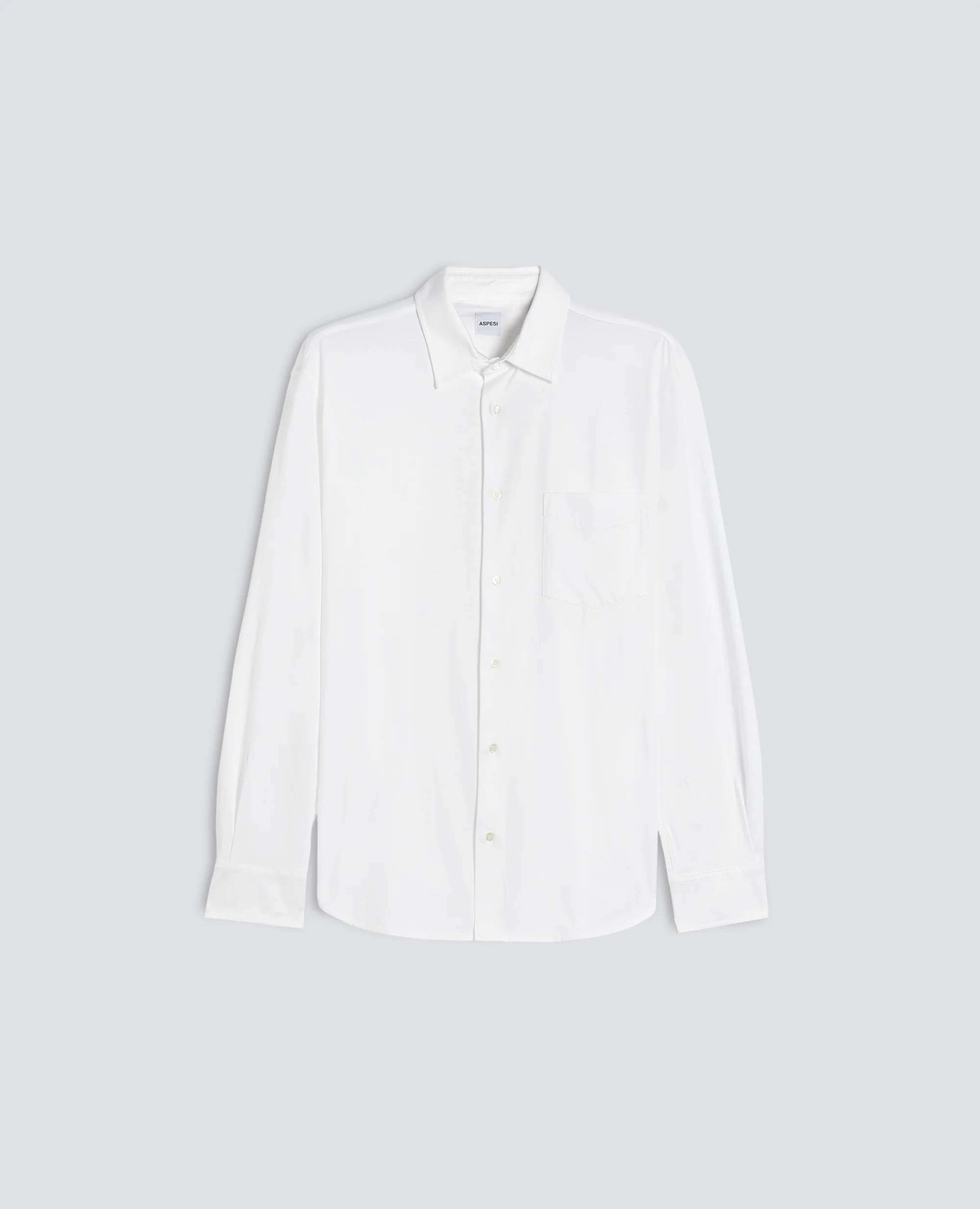 CAMICIA IN JERSEY DI COTONE - BIANCO