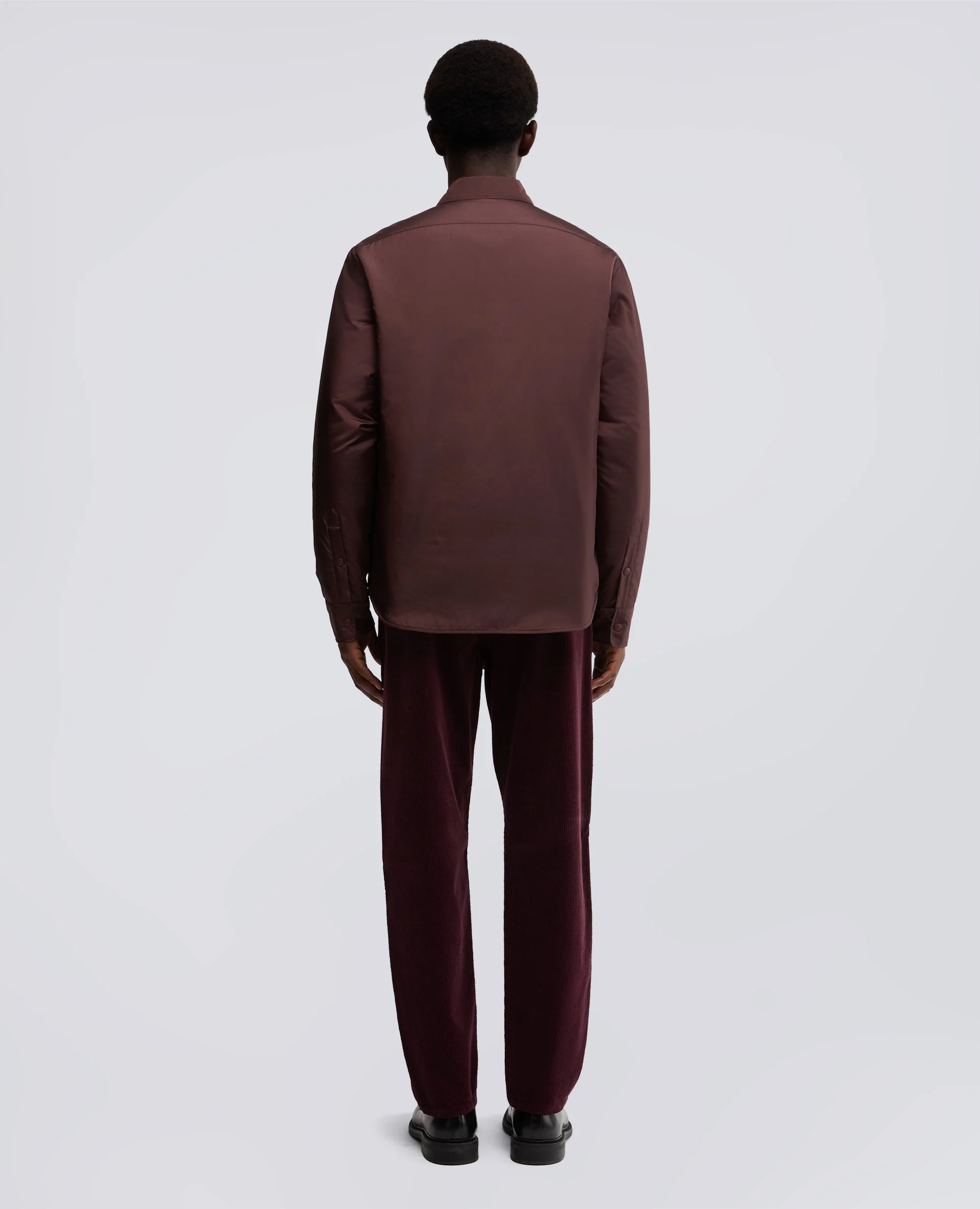 CAMICIA RE SHIRT IN NYLON - BORDEAUX - Image 3