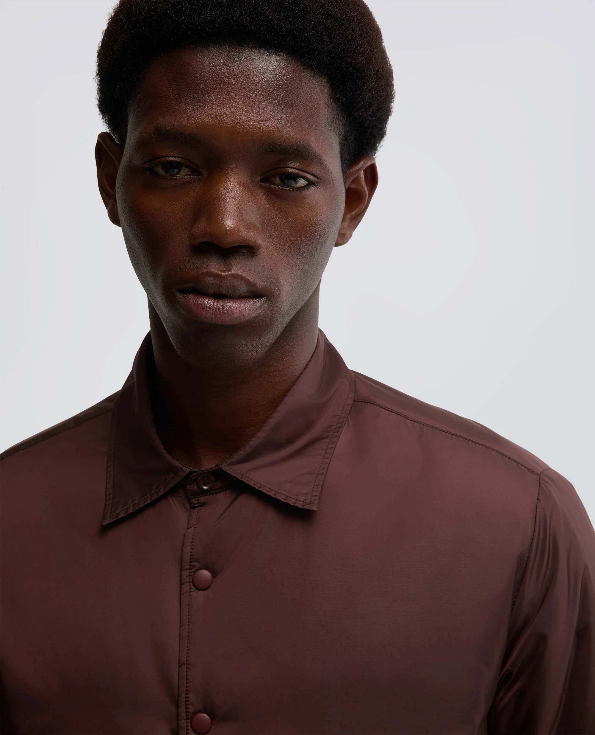 CAMICIA RE SHIRT IN NYLON - BORDEAUX - Image 4