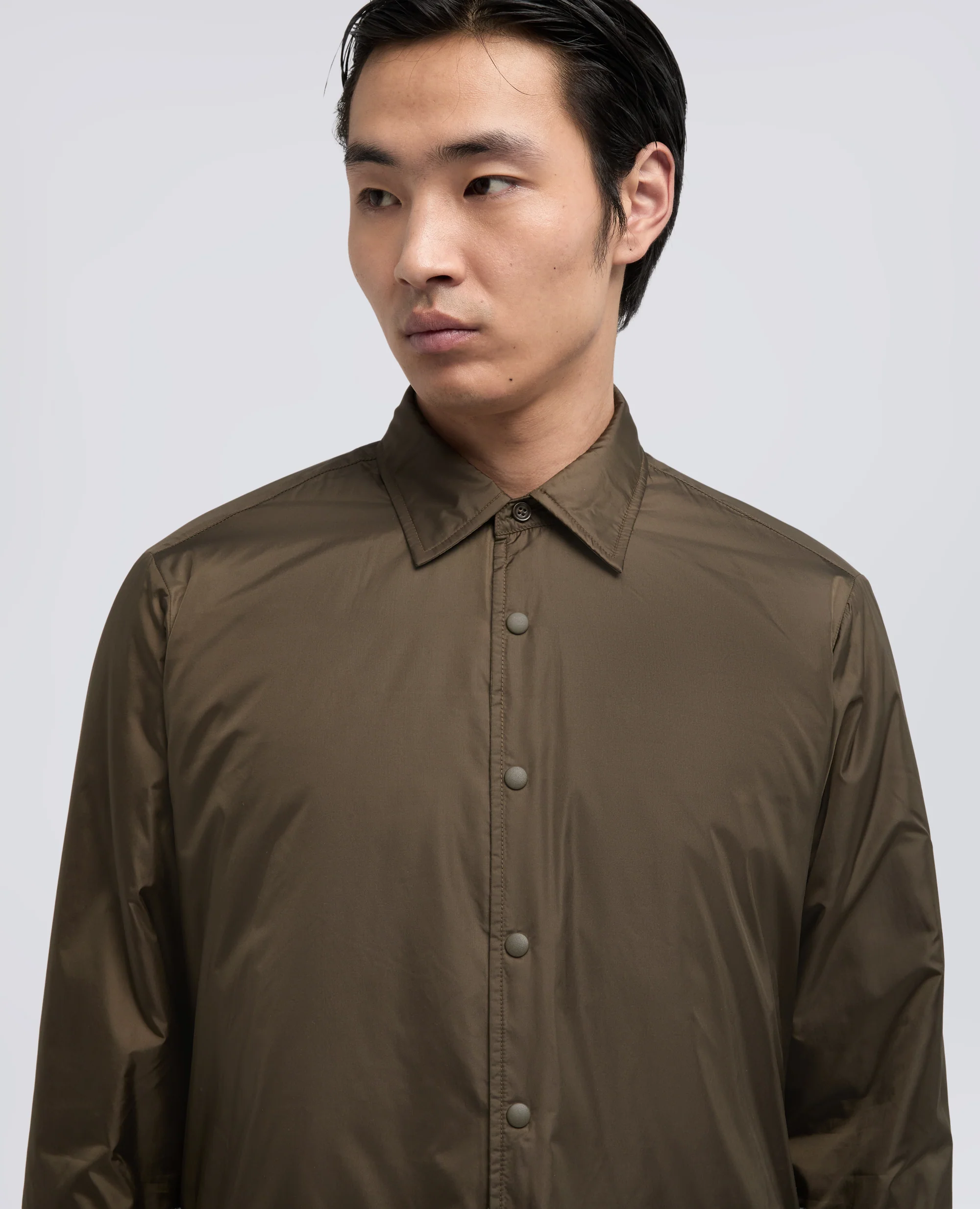 OVERSHIRT IN NYLON IDROREPELLENTE - MILITARE - Image 4