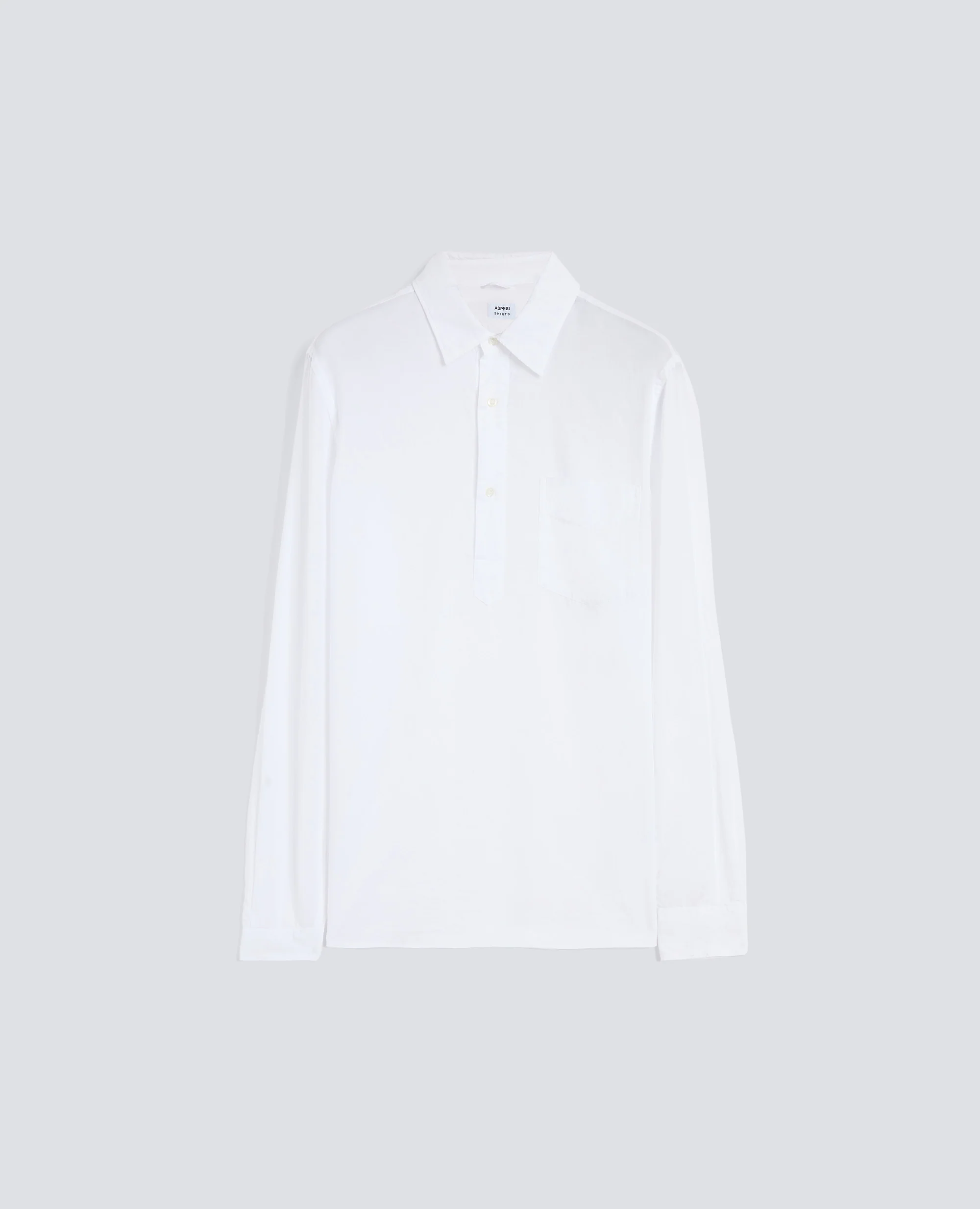 CAMICIA DOPPIA IN VOILE DI COTONE - BIANCO