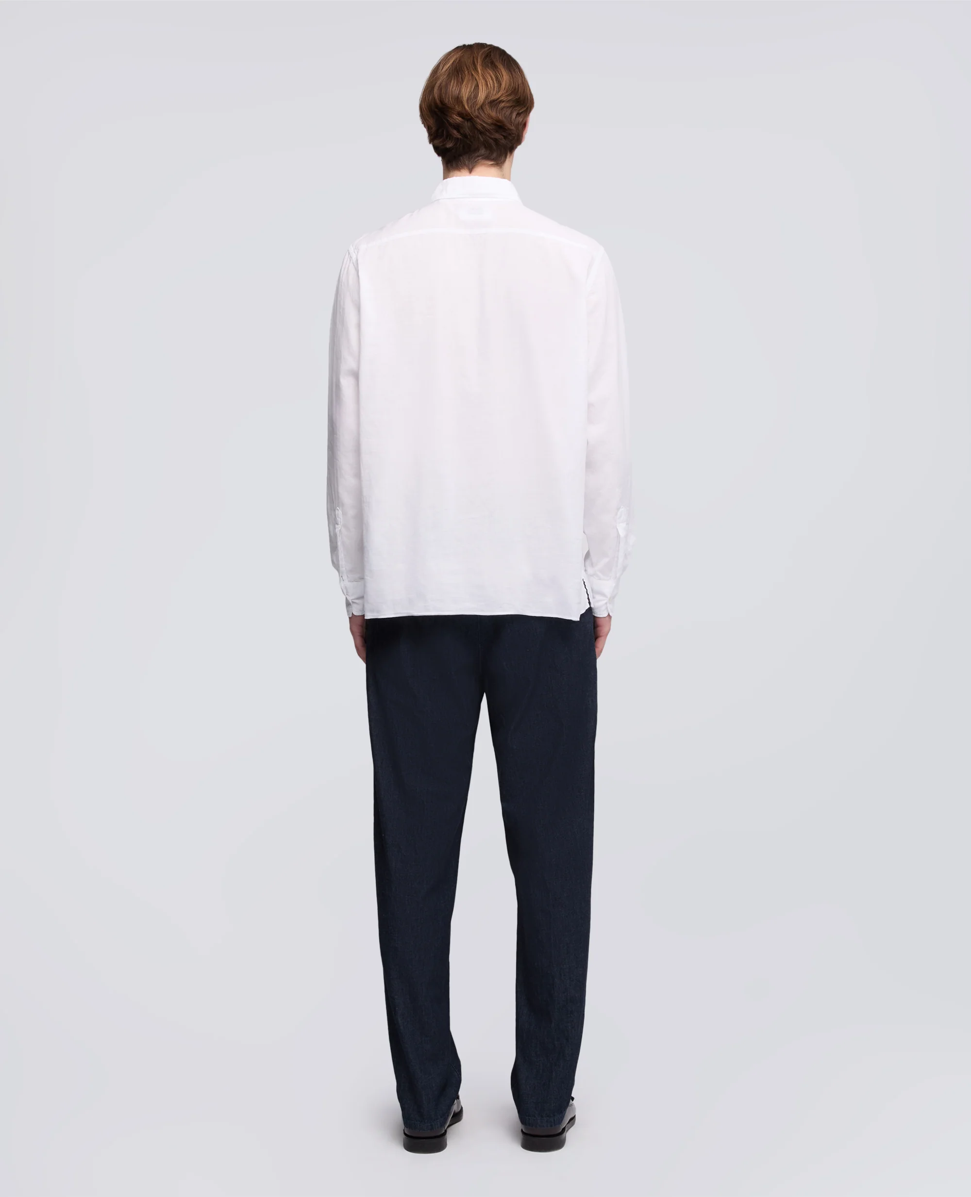 CAMICIA DOPPIA IN VOILE DI COTONE - BIANCO - Image 3