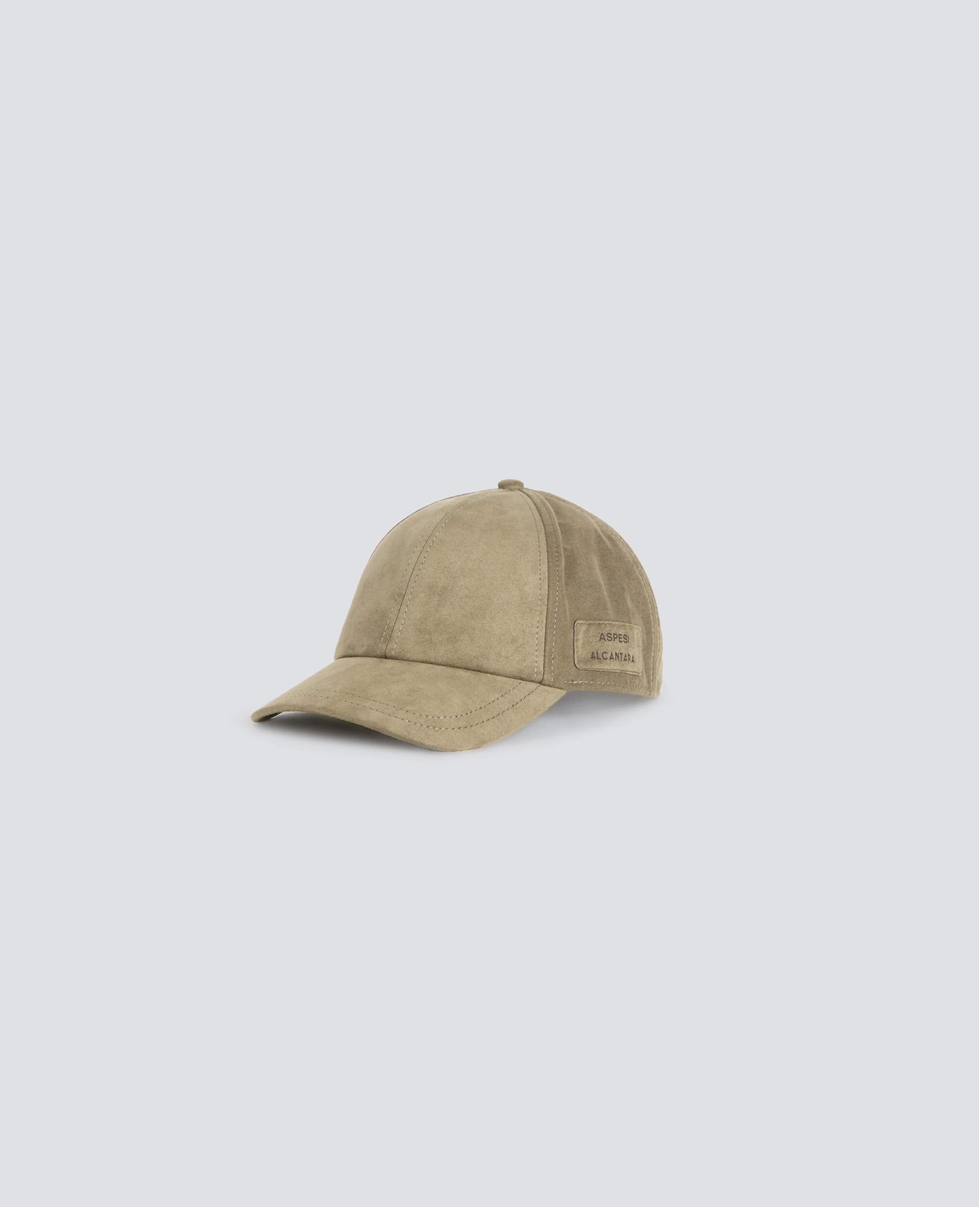 CAPPELLO IN ALCANTARA® CON VISIERA - OLIVA