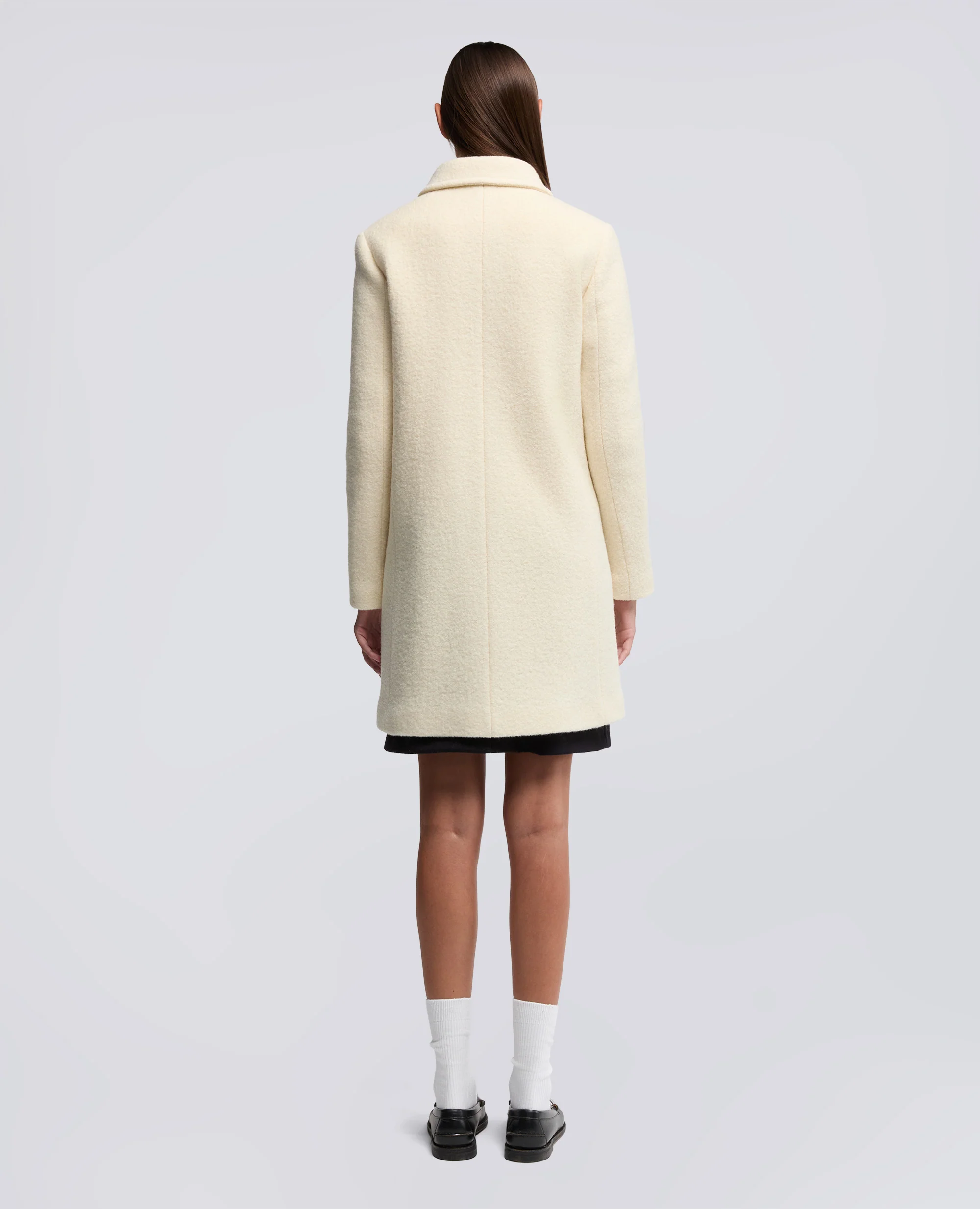 CAPPOTTO DOPPIOPETTO IN LANA COTTA - NATURALE - Image 3