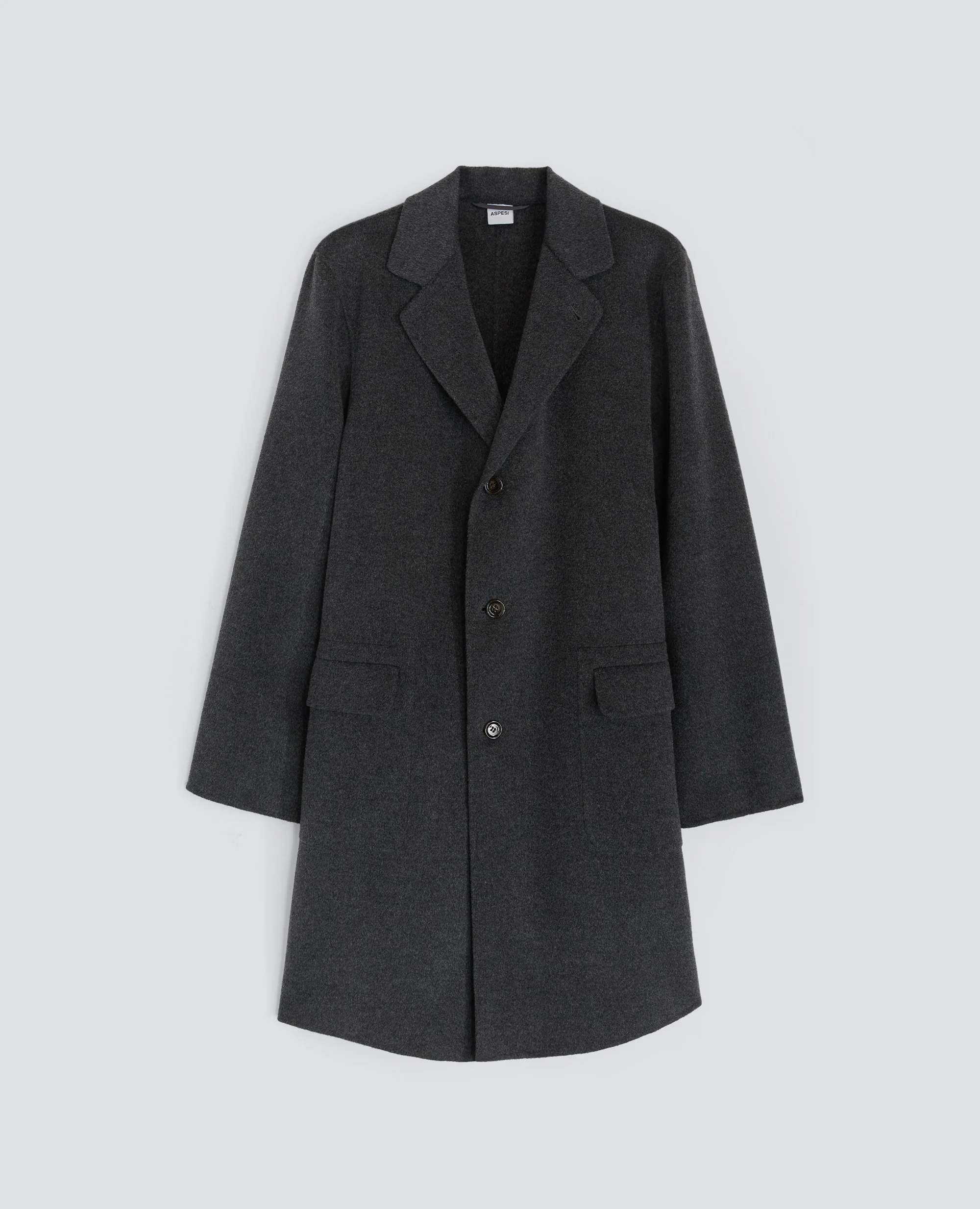 CAPPOTTO FRANKLIN IN DOUBLE DI LANA - ANTRACITE