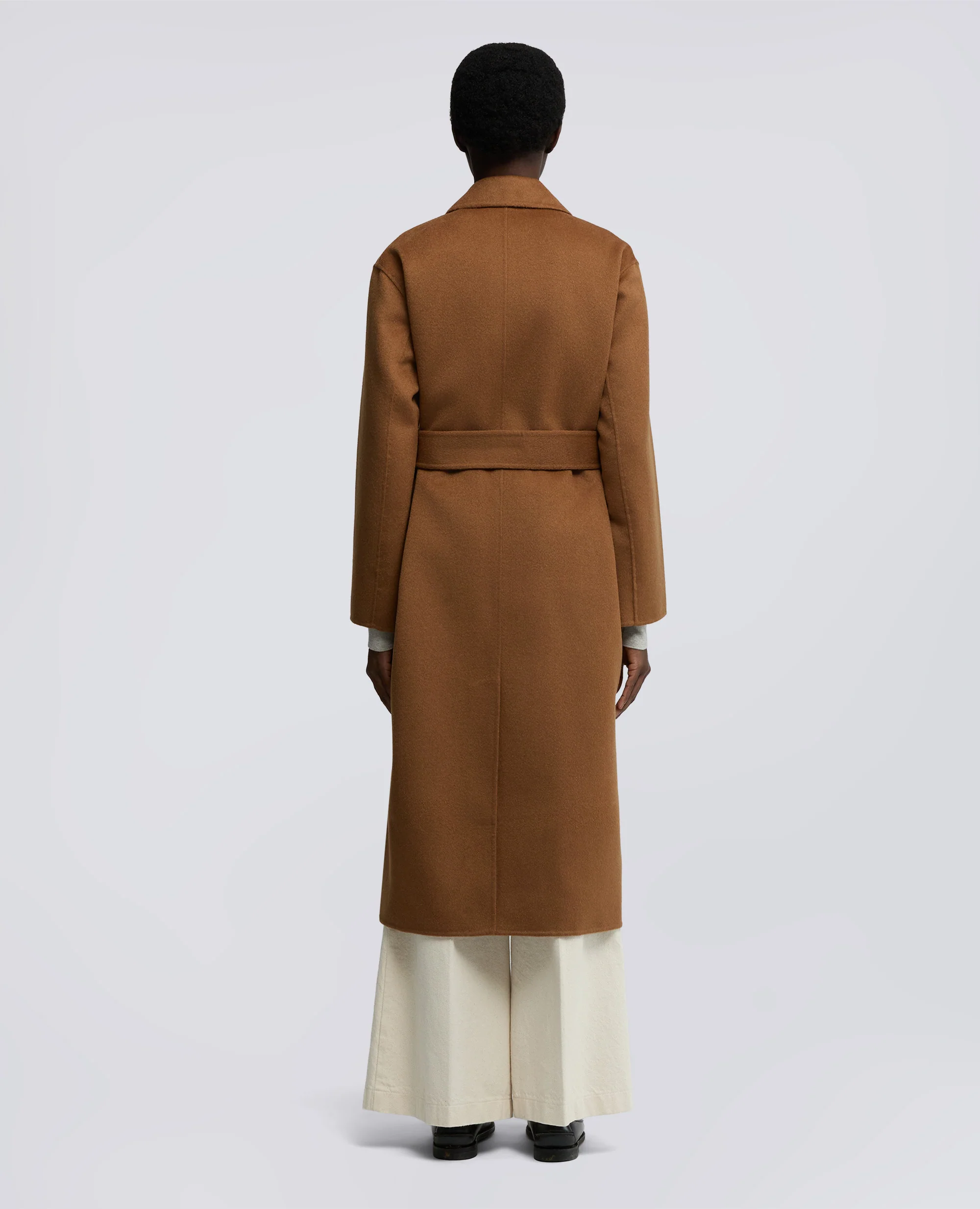 CAPPOTTO IN DOUBLE DI LANA - CAMMELLO - Image 3