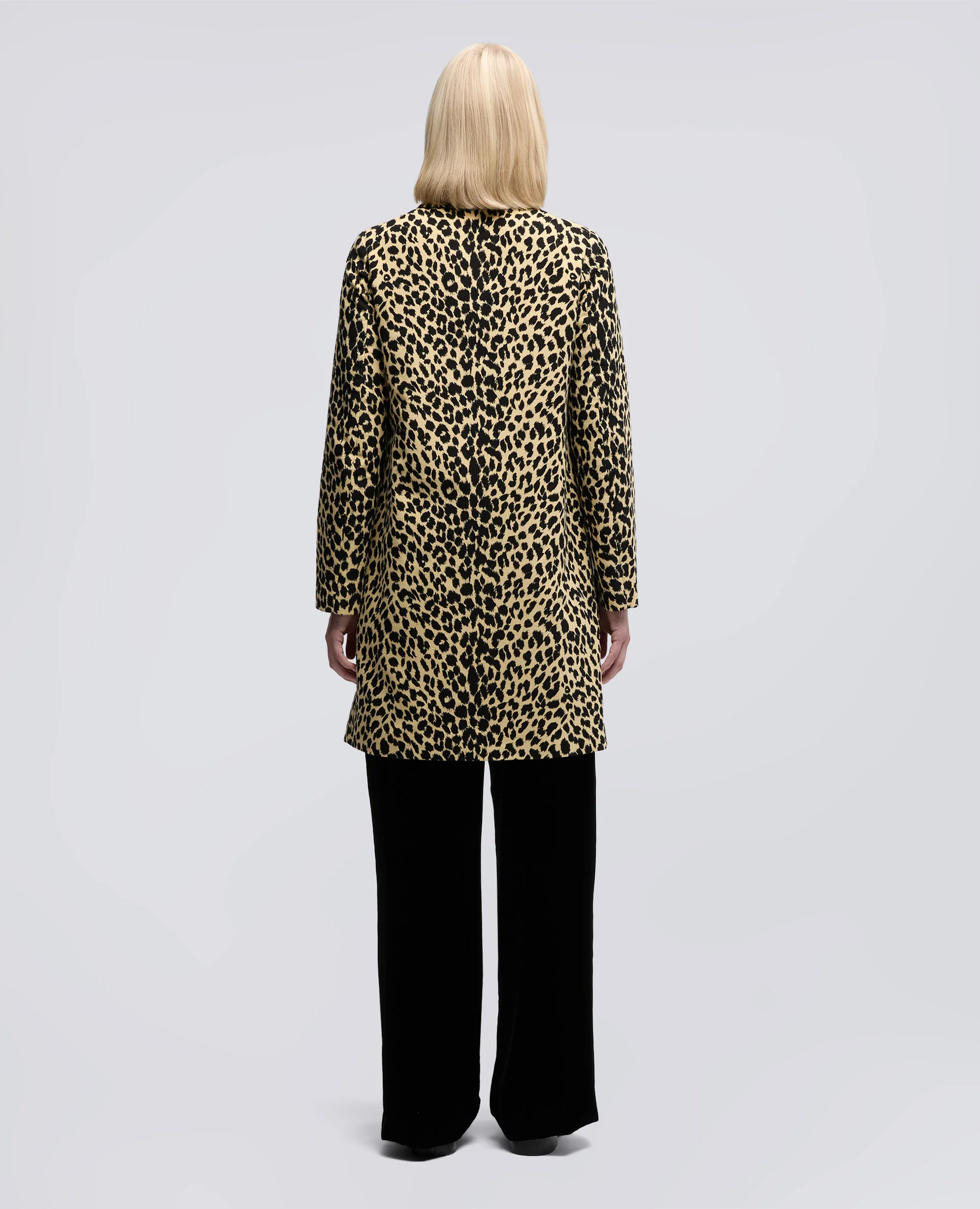 CAPPOTTO IN FUSTAGNO CON STAMPA LEOPARDATA - MACULATO - Image 4