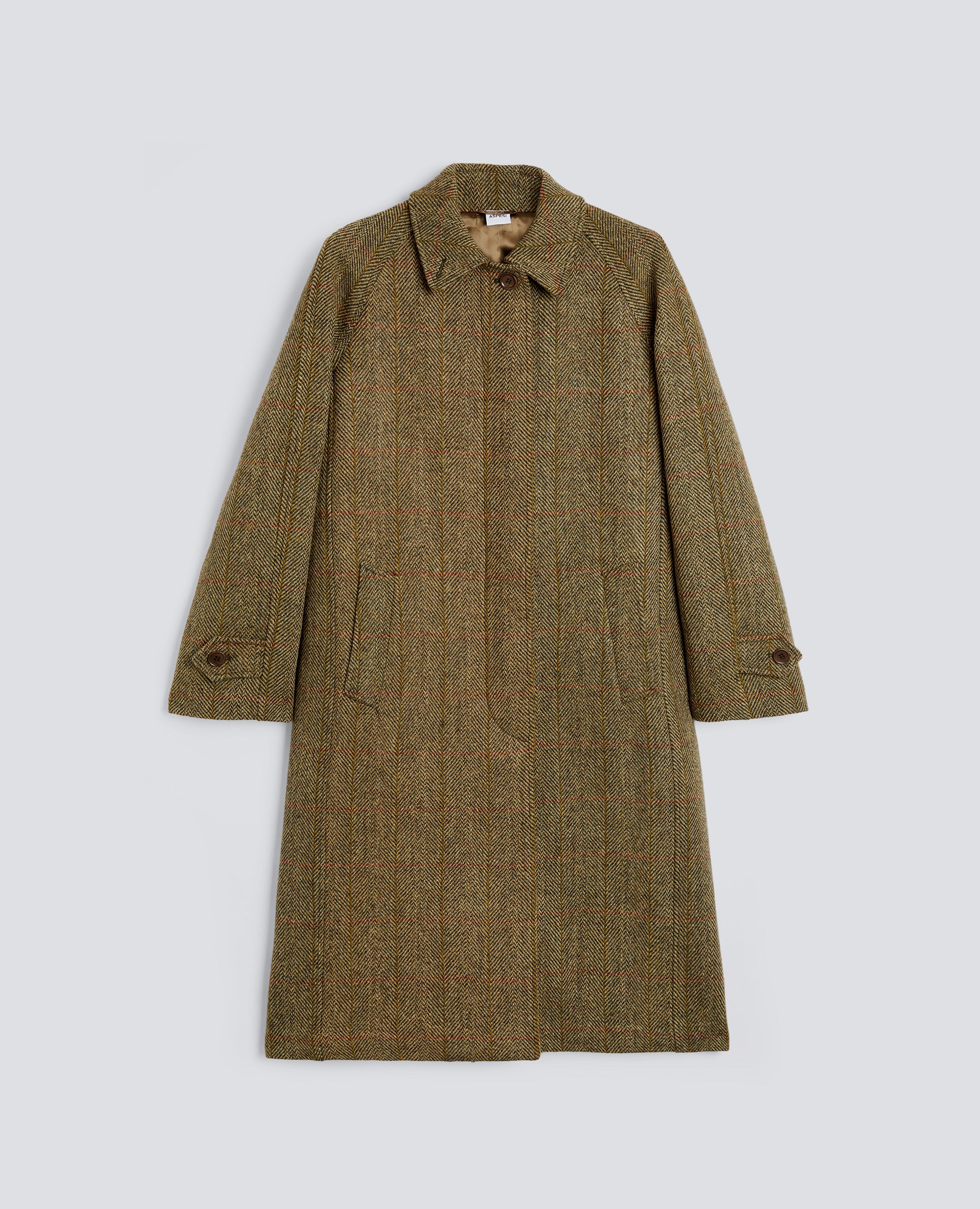CAPPOTTO IN ORIGINAL HARRIS TWEED - SENAPE