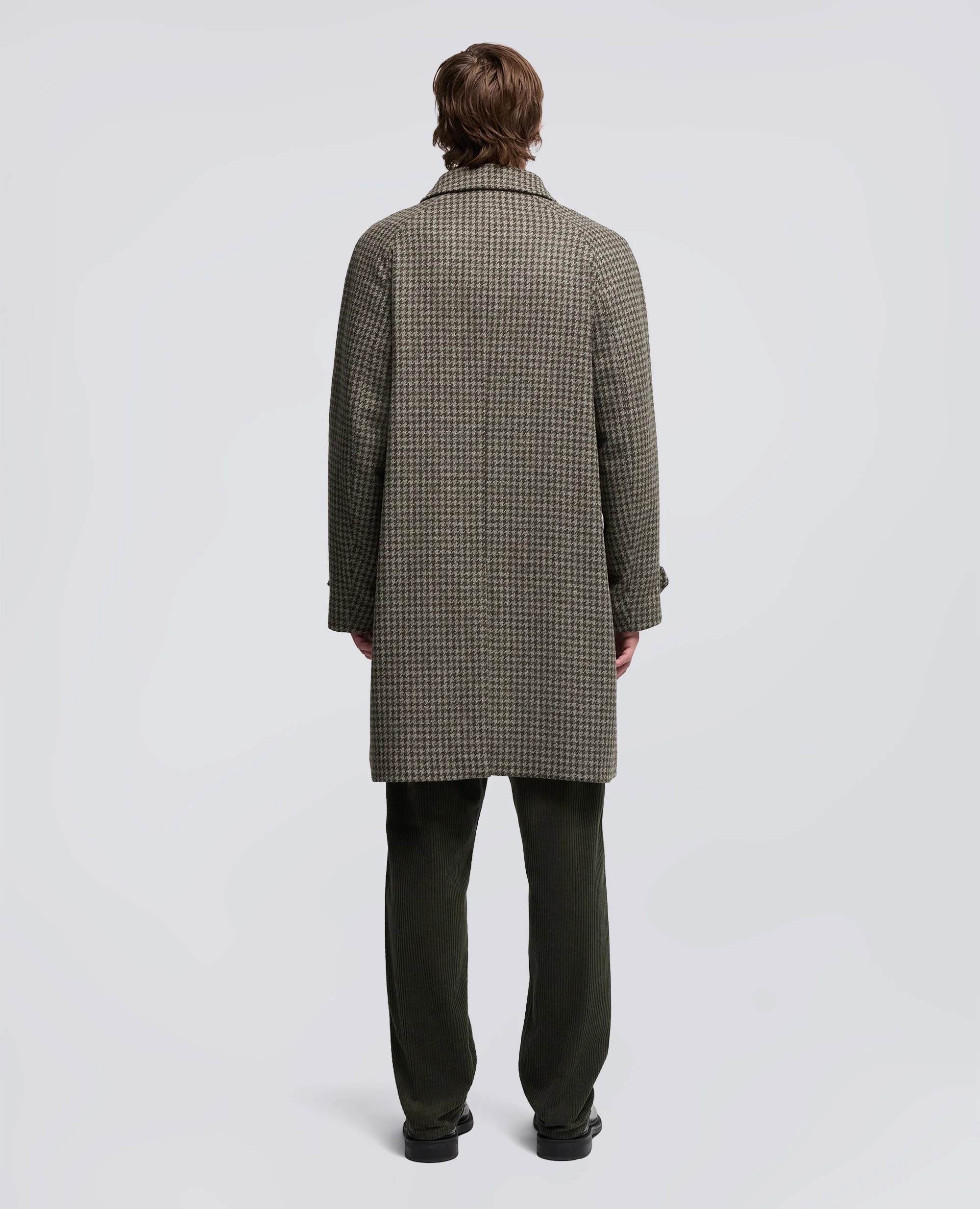 CAPPOTTO PASCAL IN PIED DE POULE IN LANA - MILITARE - Image 3